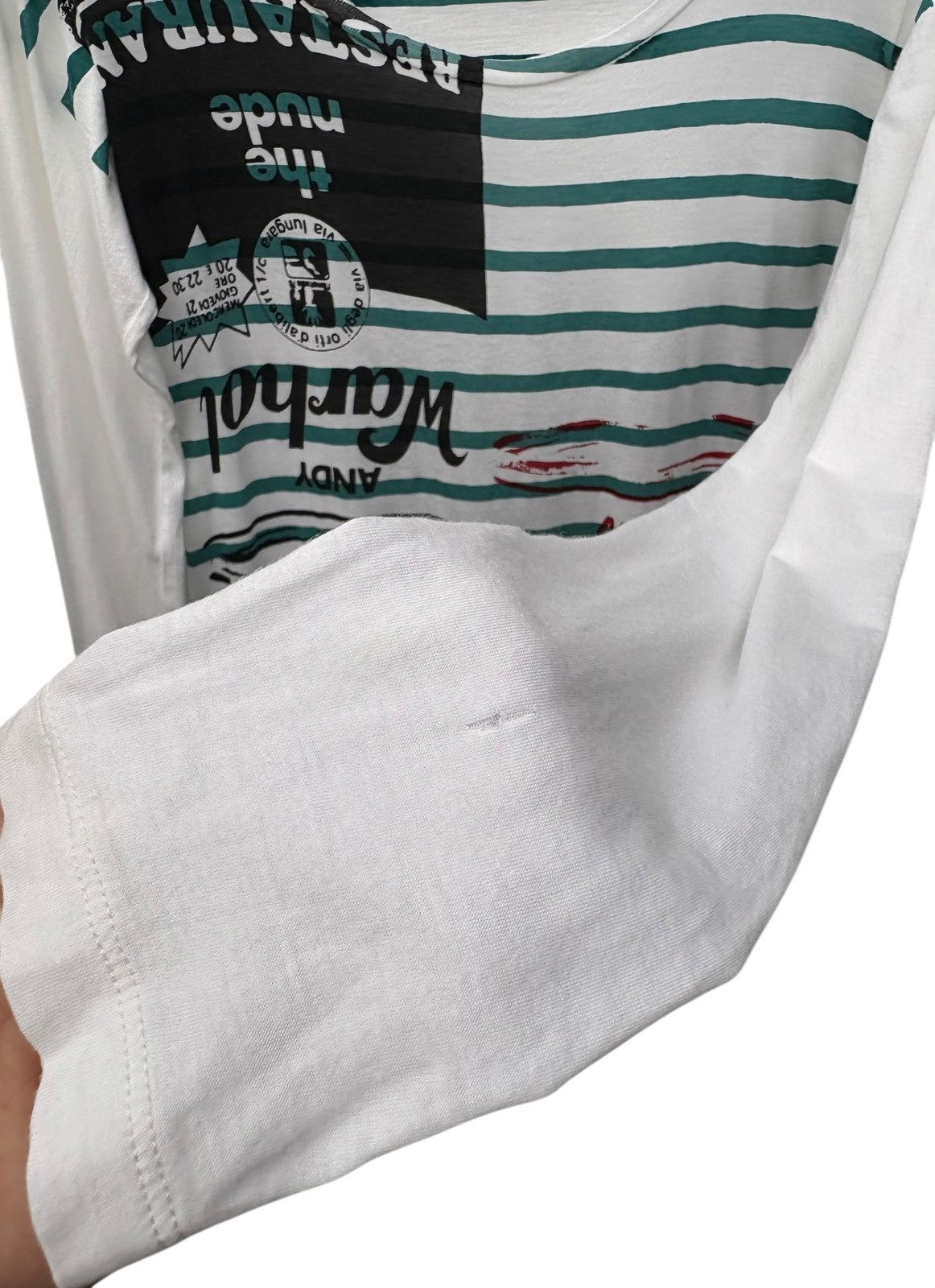 Andy Warhol × Hysteric Glamour Hysteric Glamour X Andy Warhol Stripes Longsleeve Shirt Size ONE SIZE - 4 Thumbnail