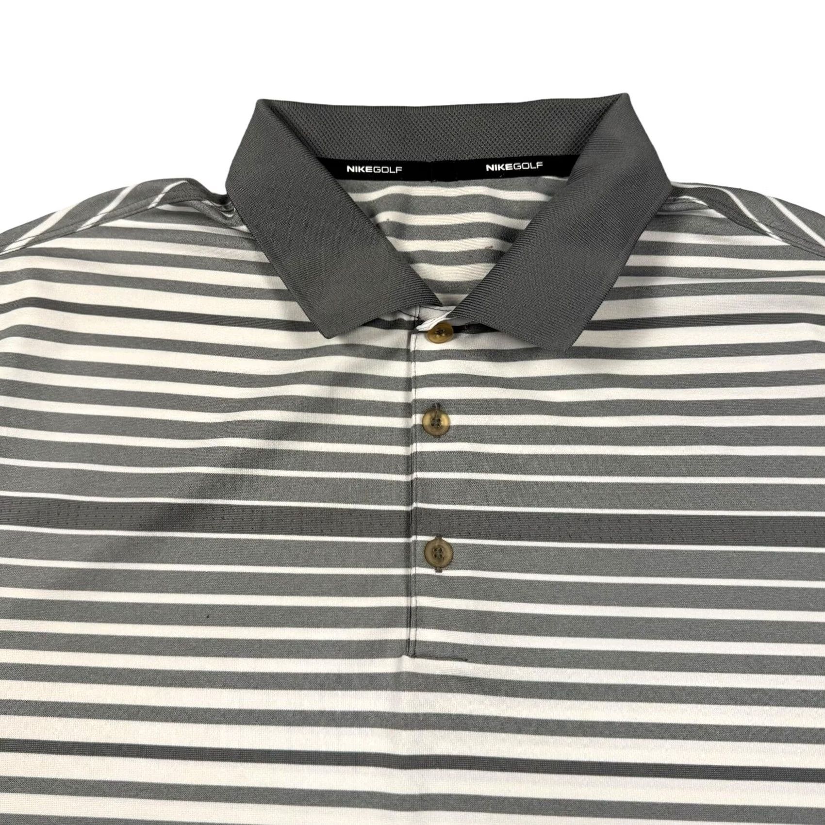 Nike Nike Golf Polo Mens XXL Wicking Lightweight Stretch Breatheable Striped Size US XXL / EU 58 / 5 - 2 Thumbnail