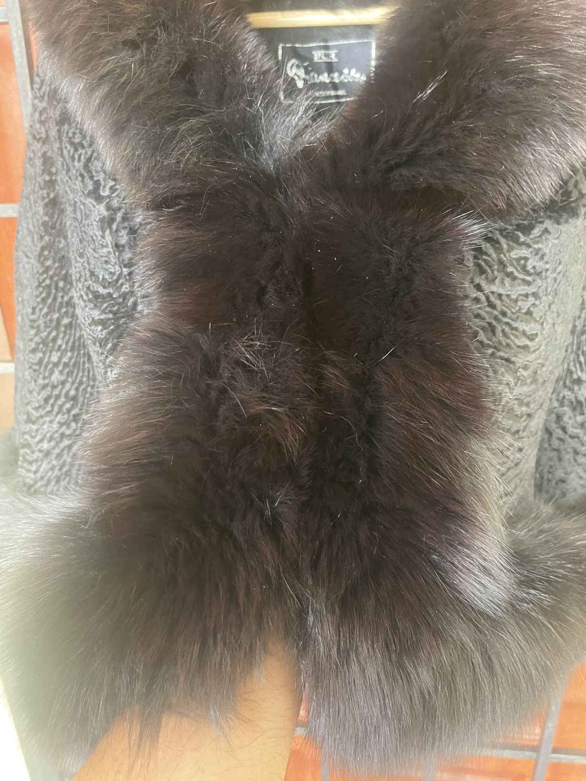 Designer × Japanese Brand × Vintage Very rare ALL BLACK FUR SHOULDER CAPE from FIANCESSE FUR Size ONE SIZE - 7 Thumbnail