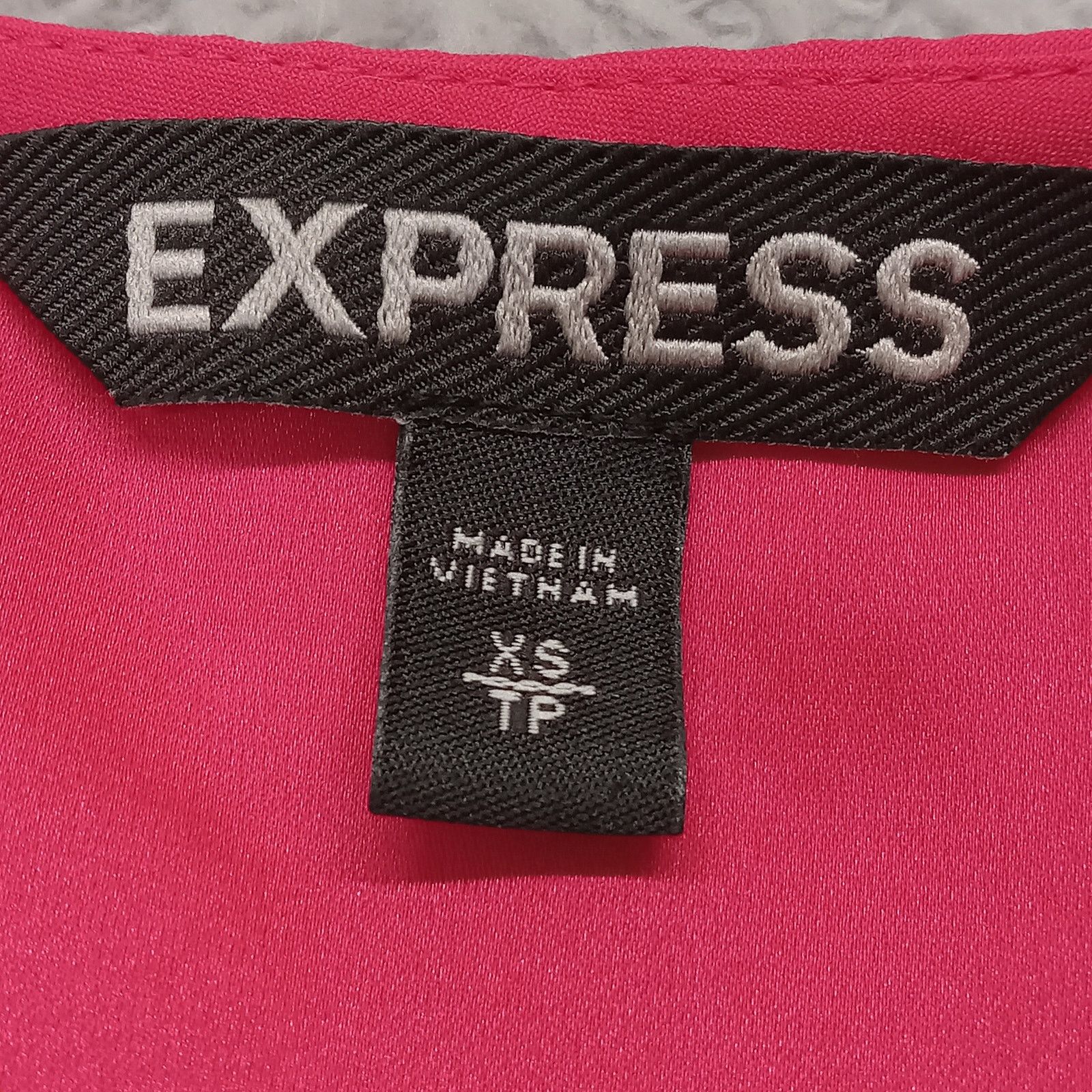 Express Express Top XS Womens Blouse Pink Pullover Polyester Spandex Size XS / US 0-2 / IT 36-38 - 4 Thumbnail