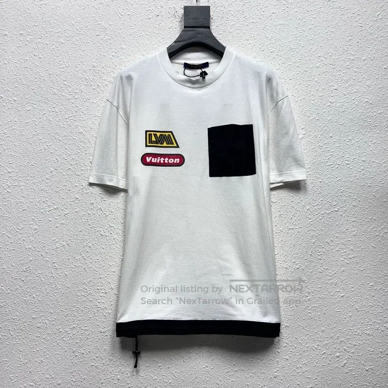 Louis Vuitton Louis Vuitton 23 FW Graffiti Alphabet Pocket Short Sleeve Size US S / EU 44-46 / 1 - 1 Thumbnail