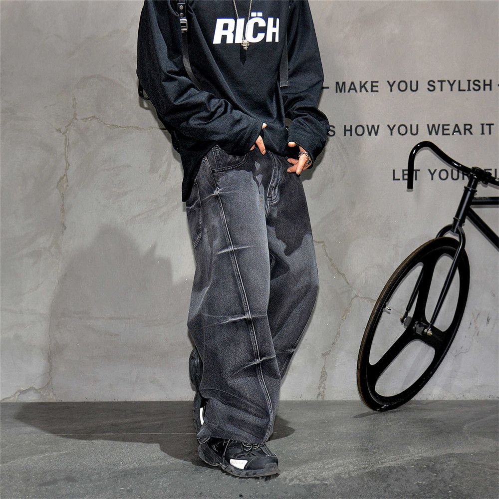 Jean × Vintage Washed Faded Baggy Jeans Size US 30 / EU 46 - 3 Thumbnail