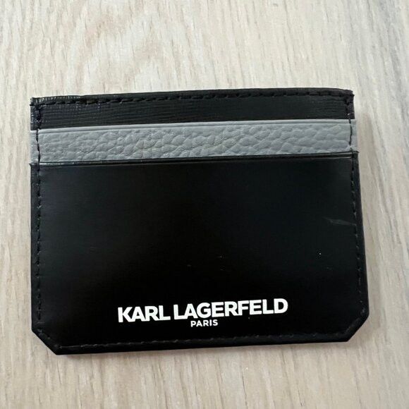 Karl Lagerfeld KARL LAGERFELD PARIS BLACK SIZE SMALL WALLET CARD HOLDER Size ONE SIZE - 3 Thumbnail