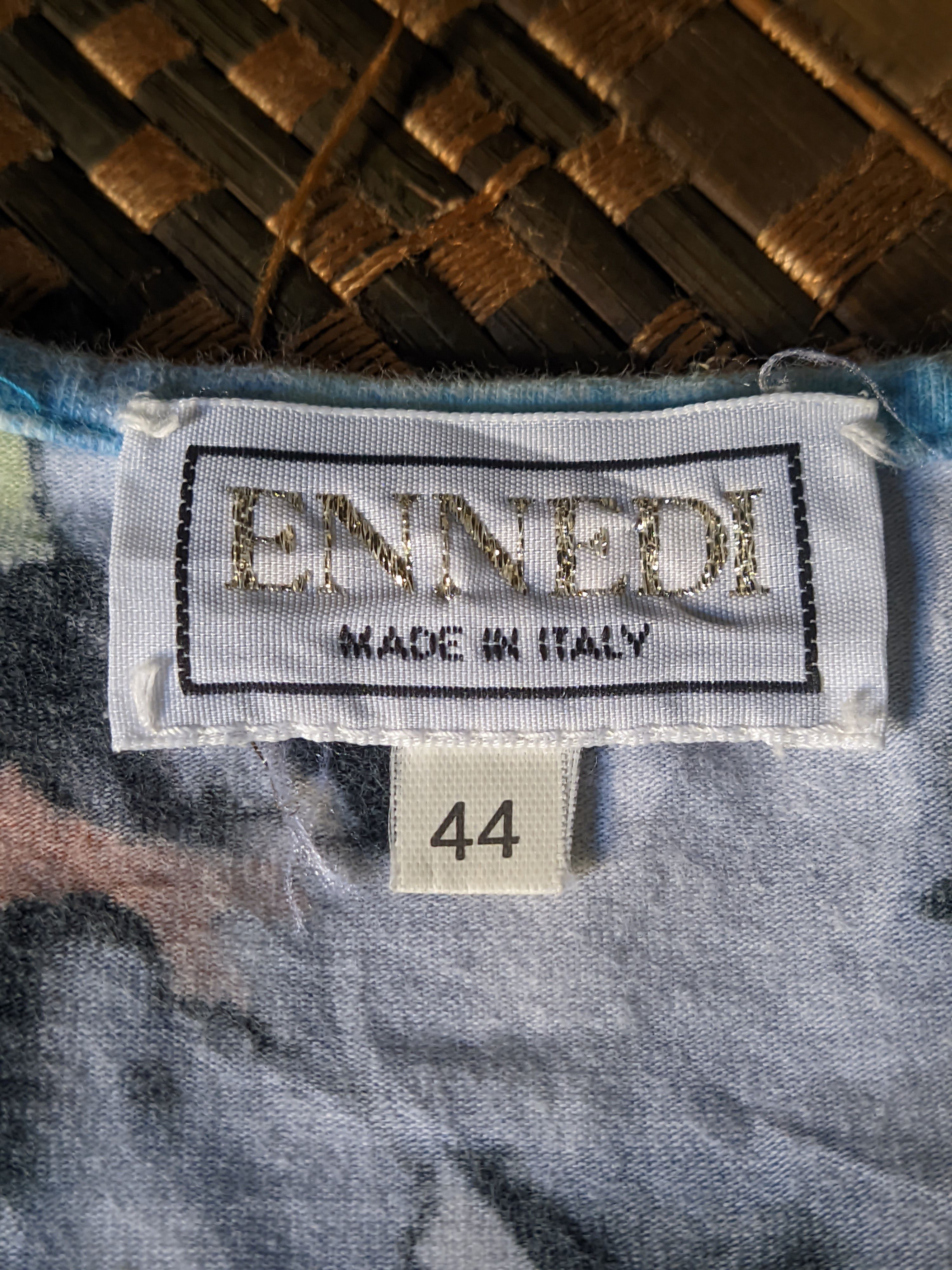 Other Ennedi Made in Italy Abstract Art Colorful T-shirt Size XS / US 0-2 / IT 36-38 - 4 Thumbnail
