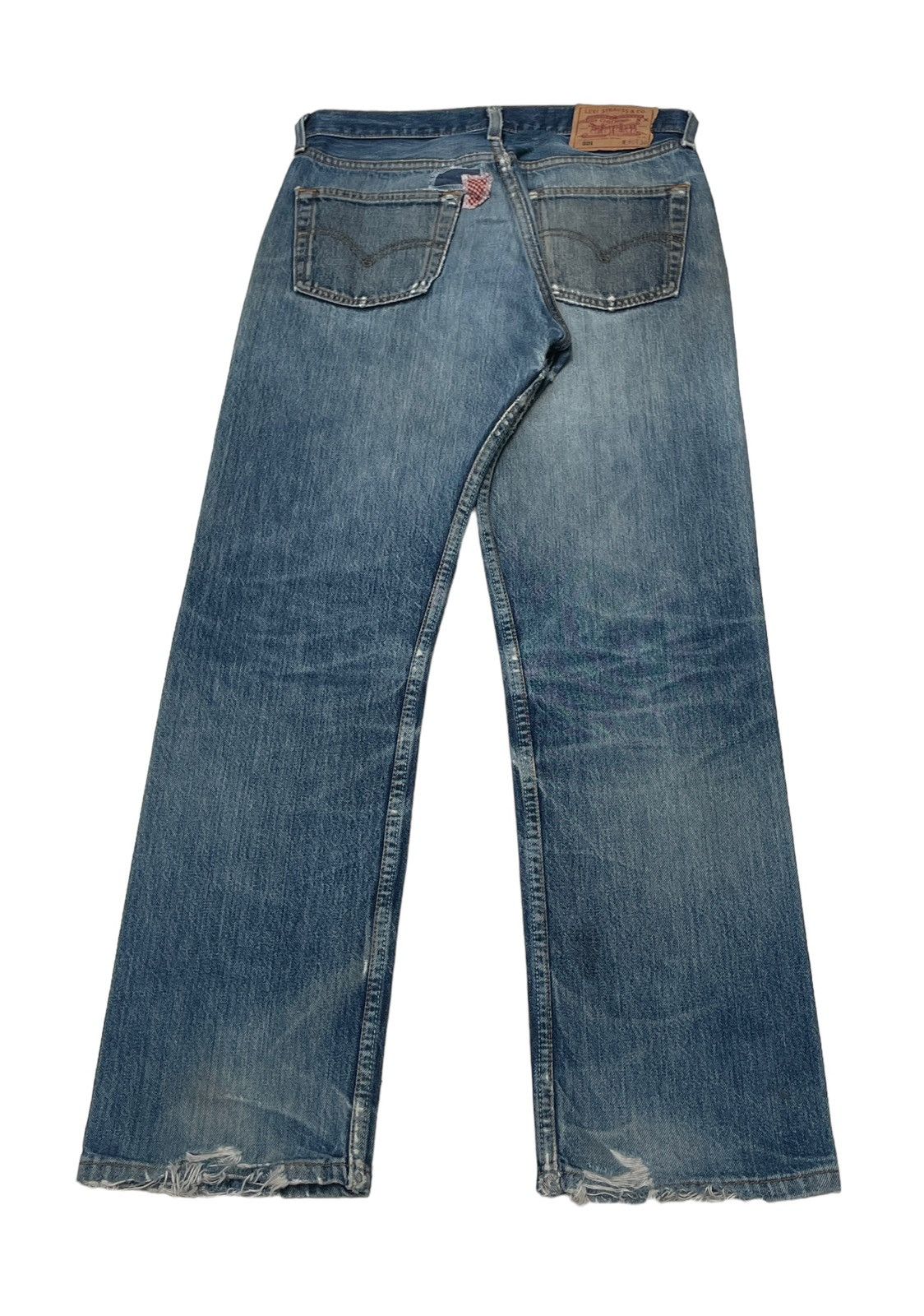 Levi's Vintage Brand Levi’s 501 Made In Usa Patchwork Jeans 1990s Size US 29 - 2 Thumbnail