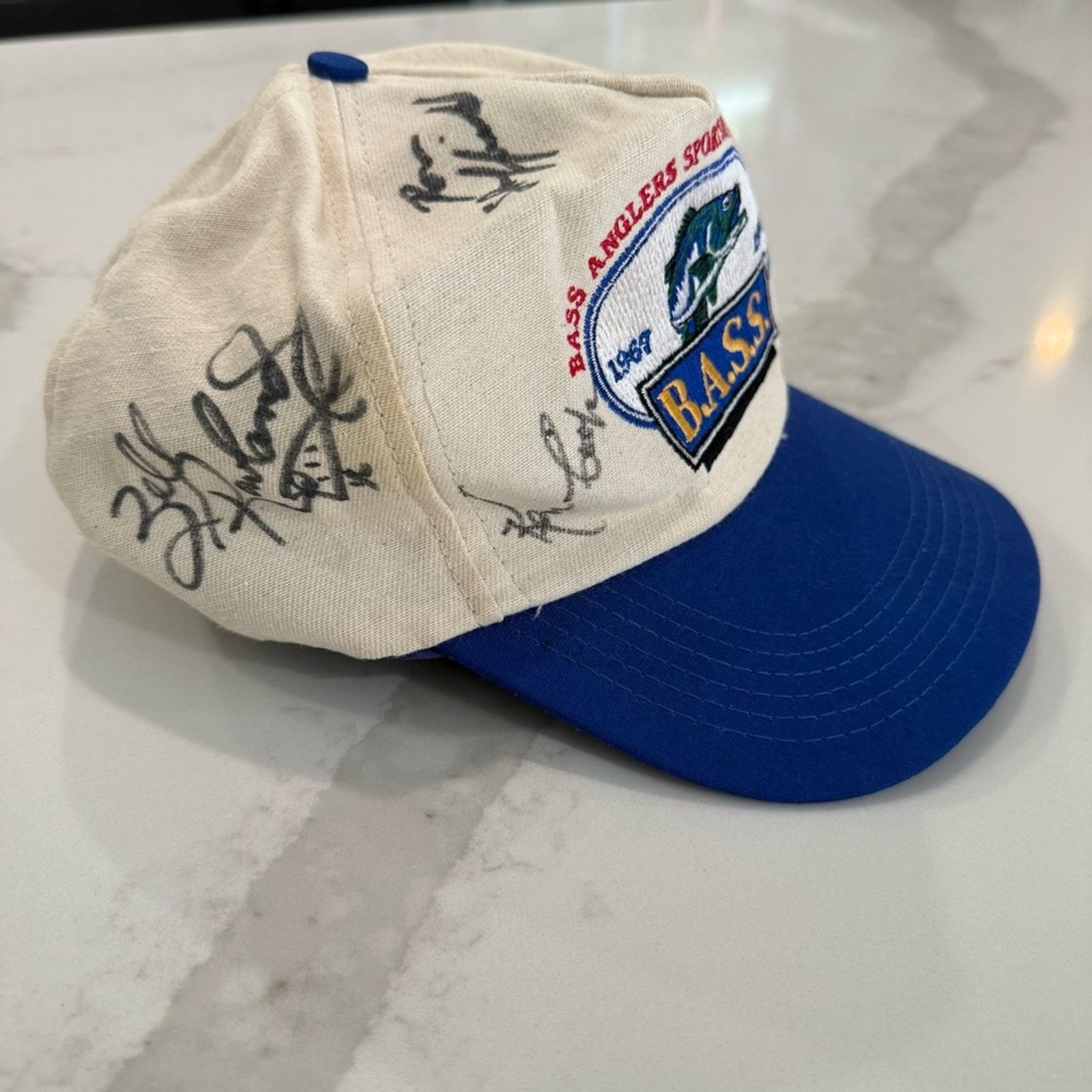 Bass Vintage B.A.S.S. Anglers Sportsman Society 1967-1994 Signed Size ONE SIZE - 3 Thumbnail