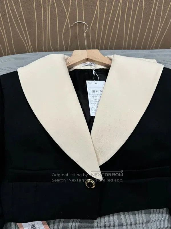 Miu Miu Miu Miu Black Wool Women's Jacket . Size M / US 6-8 / IT 42-44 - 3 Thumbnail