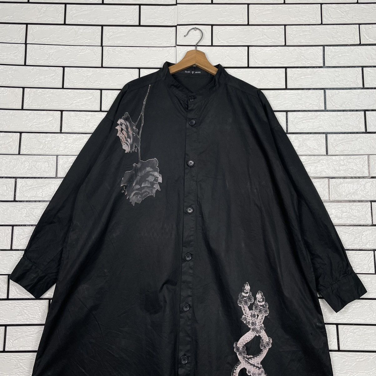 Japanese Brand Japanese Brand No ID Black Sukajan Overcoat Size US M / EU 48-50 / 2 - 3 Thumbnail