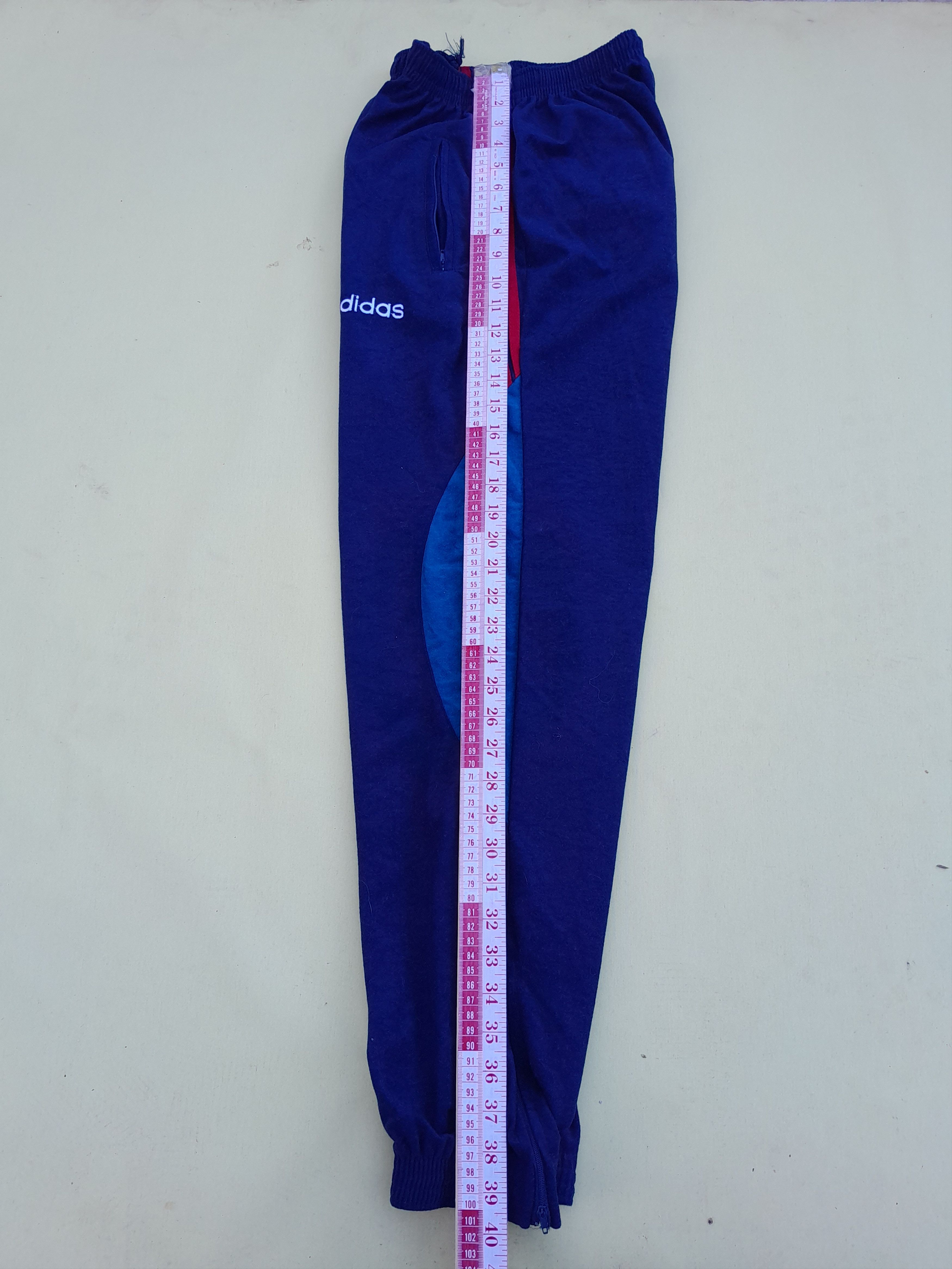 Adidas VINTAGE Adidas Tracksuit Men M Blue Velour 90s Small Fit Size US M / EU 48-50 / 2 - 5 Thumbnail