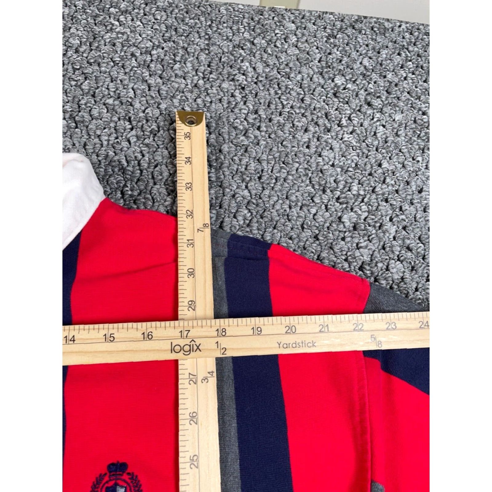 Vintage VINTAGE Cross Creek Polo Shirt Men XL Red Striped Embroidered Rugby Collared 90s Preppy Classic Size US XL / EU 56 / 4 - 7 Thumbnail
