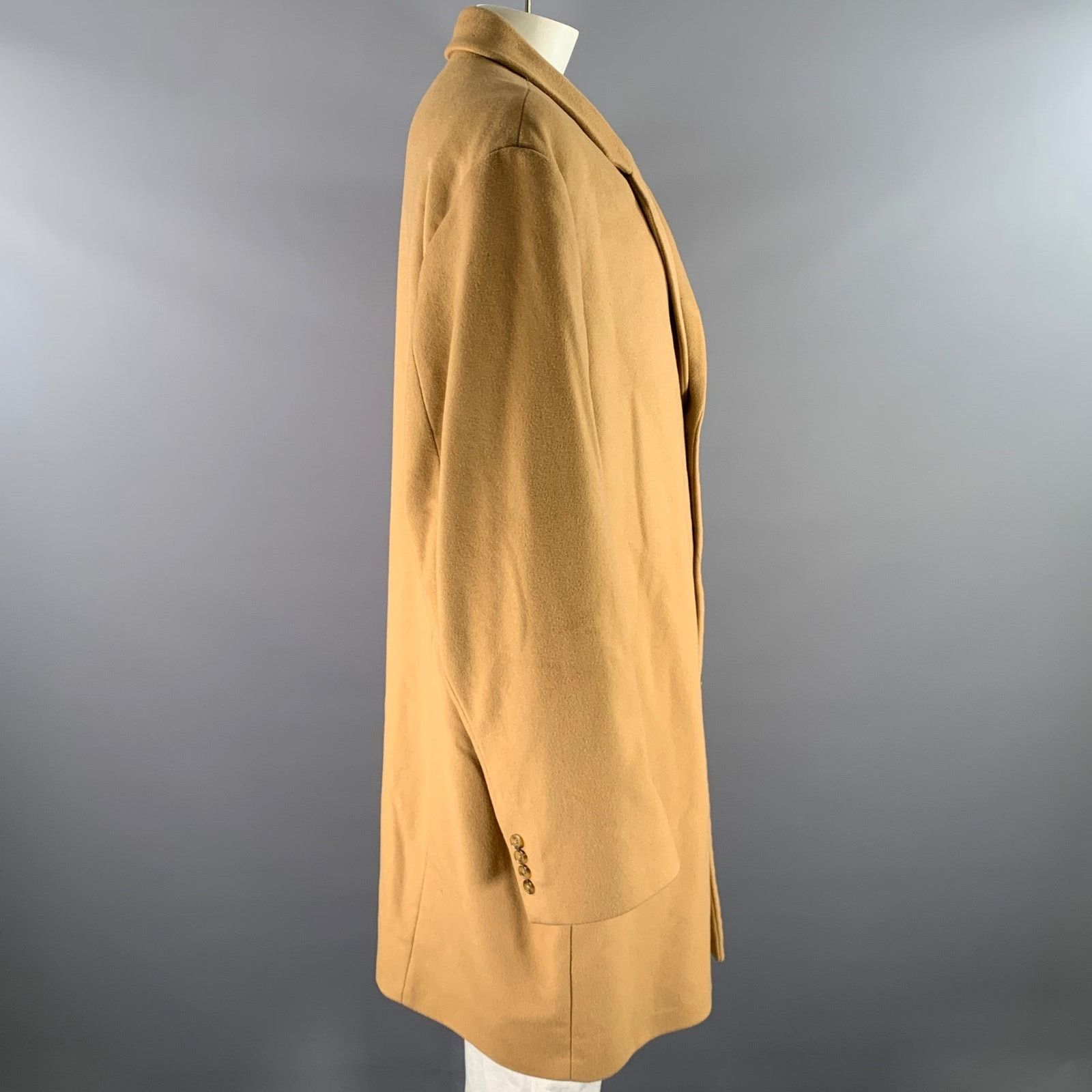 Michael Kors MICHAEL KORS Size XXXL Camel Wool Blend Notch Lapel Coat Size US XXL / EU 58 / 5 - 3 Thumbnail