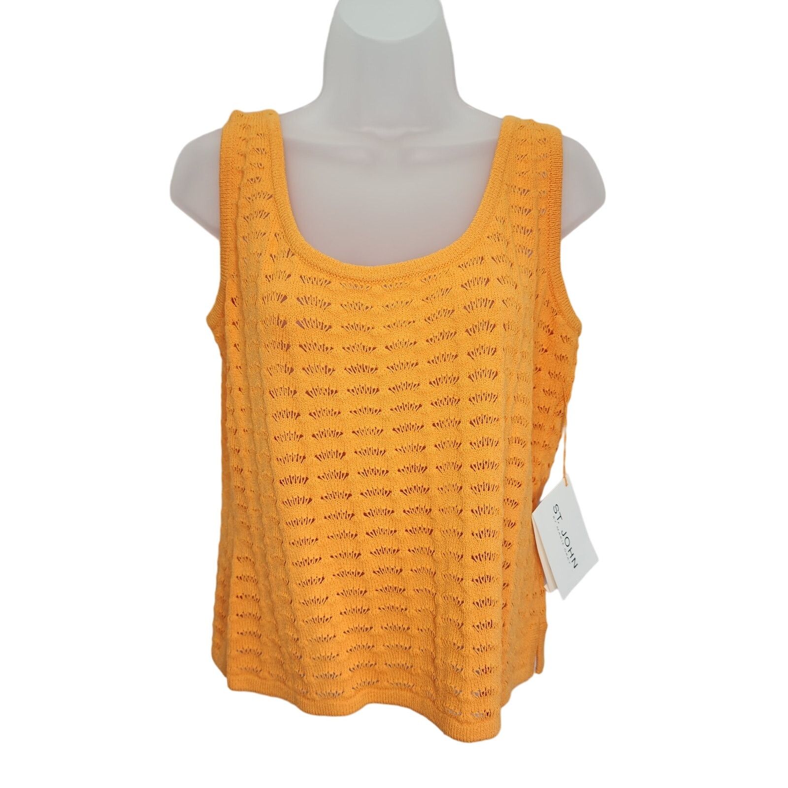 Other St. John Orange Shell Tank Top Wool Blend Sweater Size M Size M / US 6-8 / IT 42-44 - 1 Thumbnail
