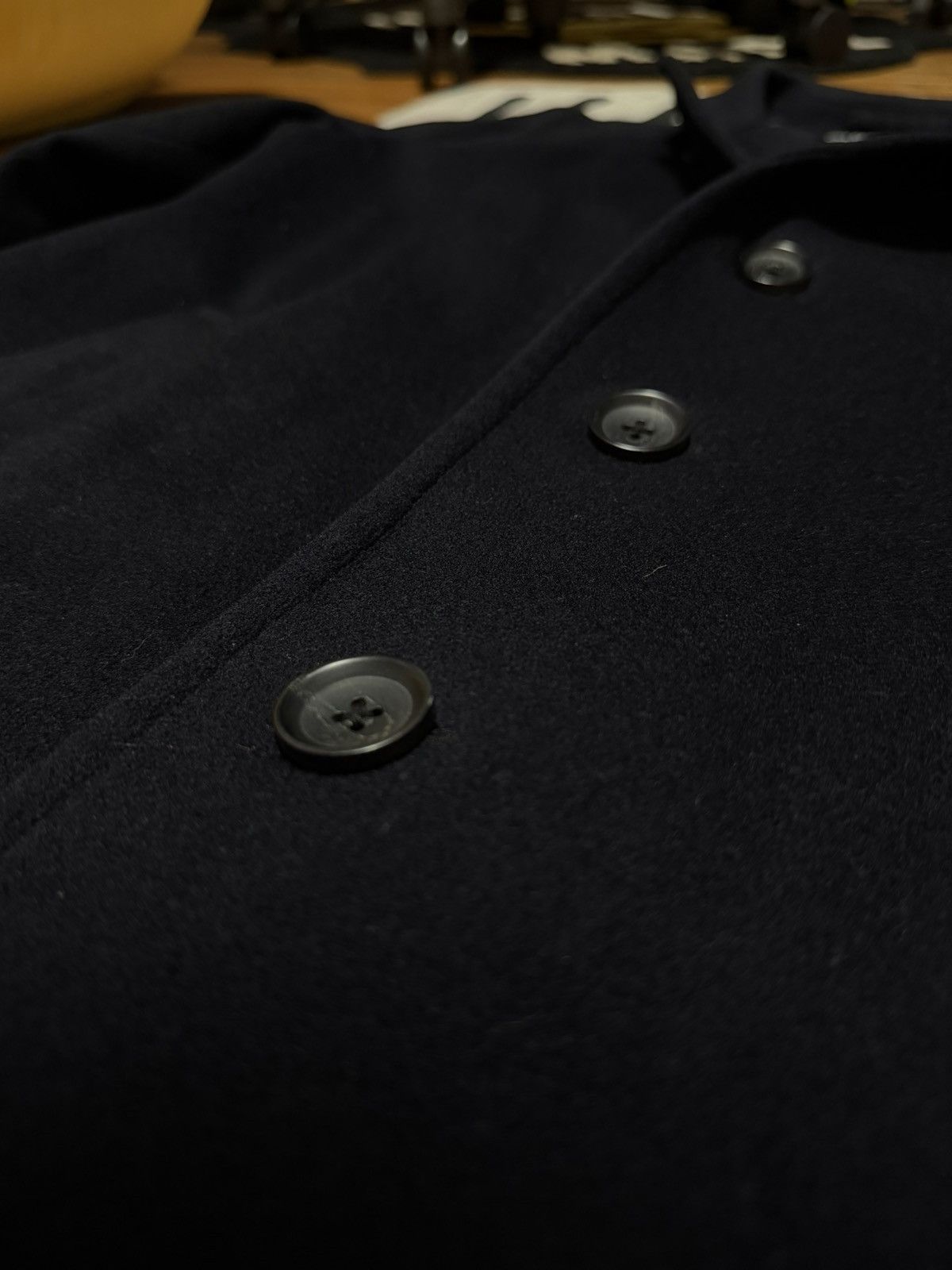 Supreme Supreme Loro Piana Wool Overcoat FW15 Dark Navy | Size US L / EU 52-54 / 3 - 2 Thumbnail