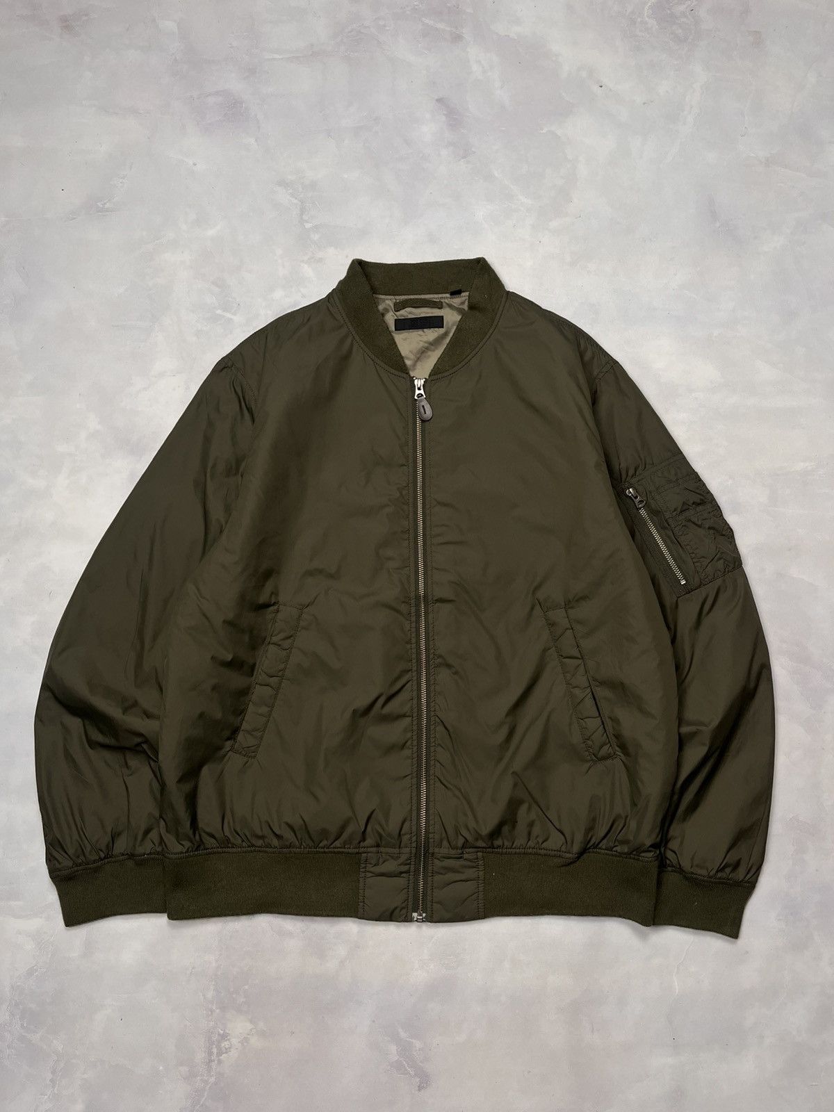 Uniqlo Military Bomber Jacket MA1 Size US XL / EU 56 / 4 - 2 Thumbnail