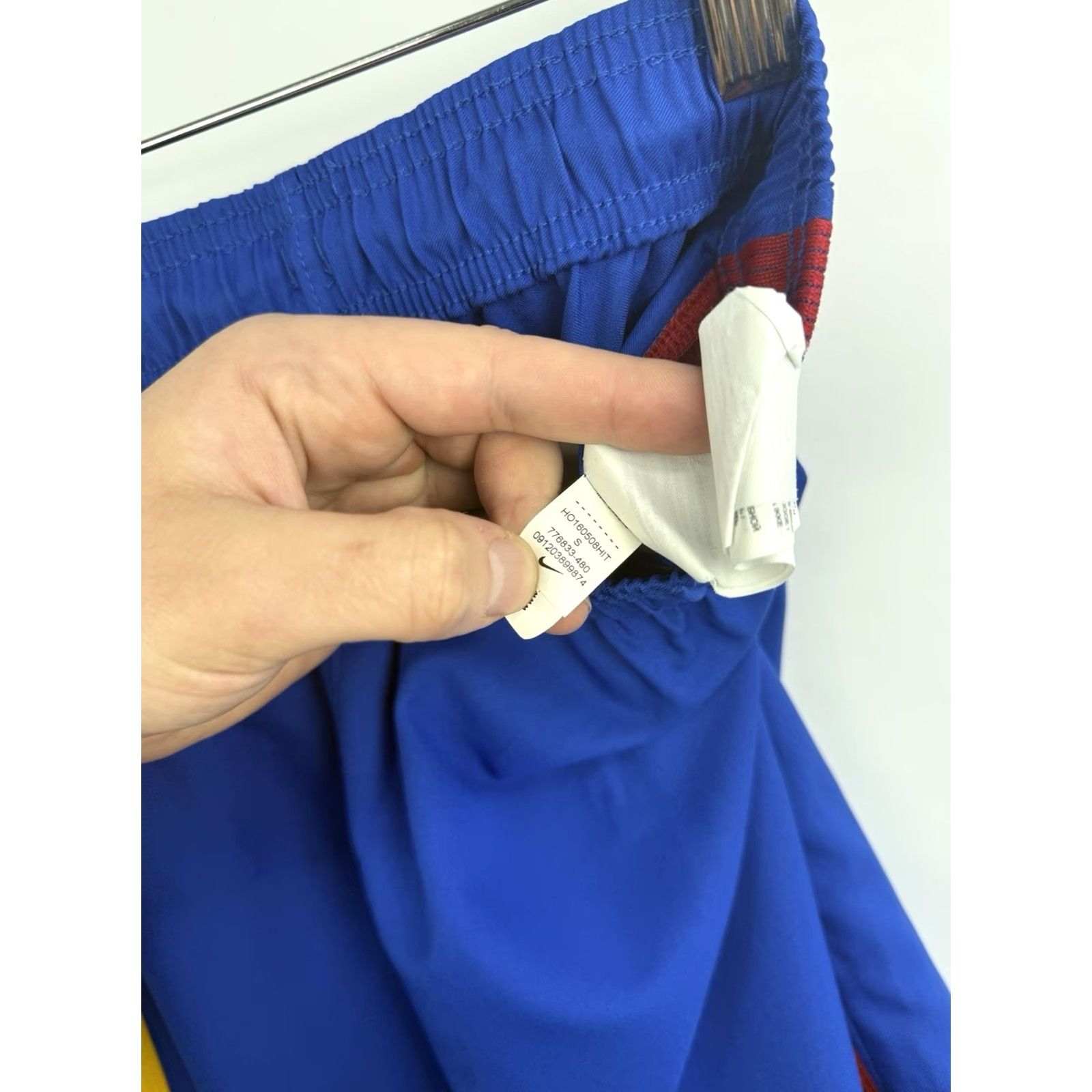 Nike Nike FC Barcelona Neymar Soccer Shorts Retro Blue S Men's Rare 2016 Size US 29 - 7 Thumbnail