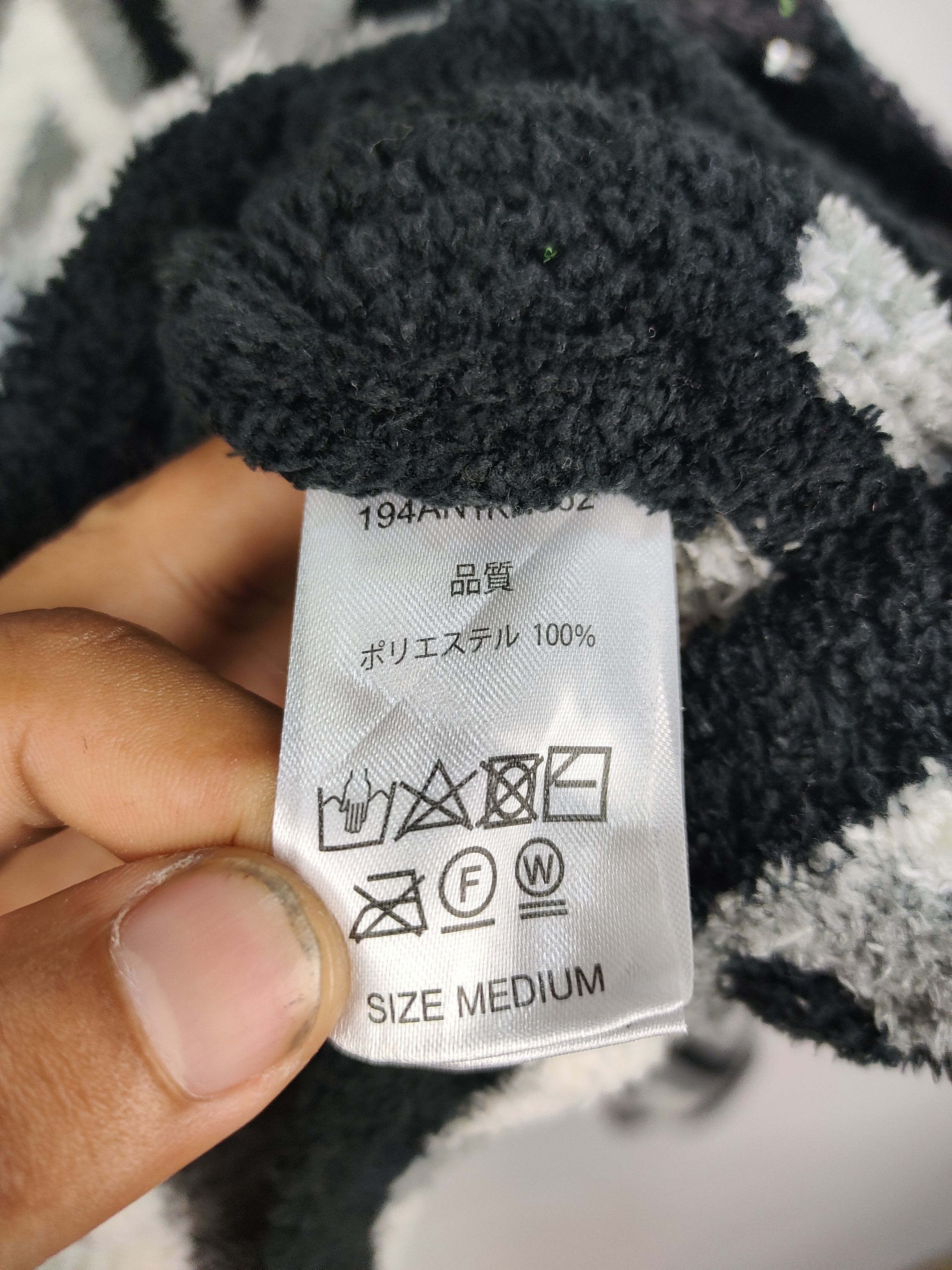 Japanese Brand Anti Ballistic Mohair Yarn Zip Hoodie in Native Pattern Size US M / EU 48-50 / 2 - 5 Thumbnail