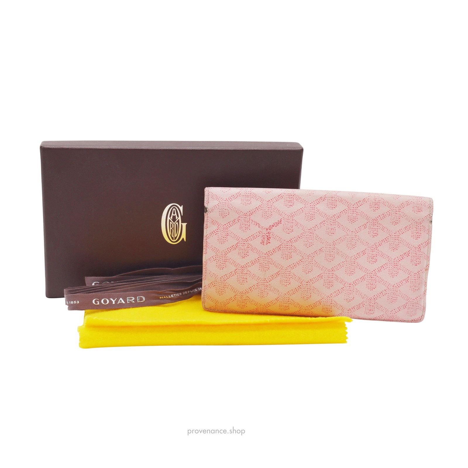 🔴 Goyard Richelieu Long Wallet Pink Goyardine