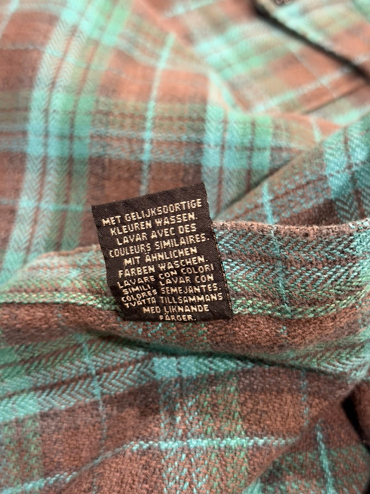 RRL Ralph Lauren RRL Ralph Lauren Vintage 90s Green/Brown Check Flannel Shirt Size US L / EU 52-54 / 3 - 18 Thumbnail