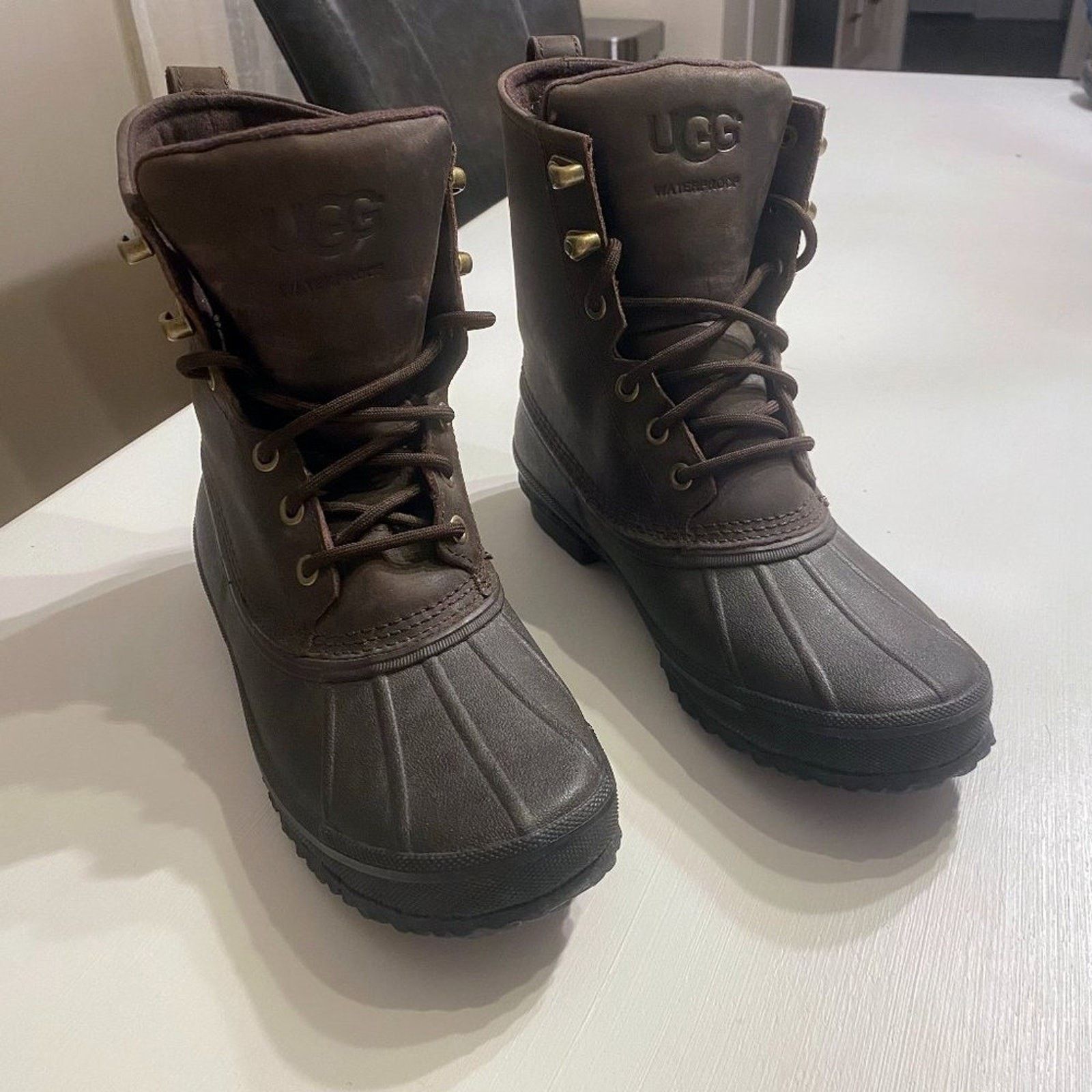 Ugg Ugg Men's Rain Boot Stout Brown Yucca Waterproof Size 9 Size US 9 / EU 42 - 1 Thumbnail