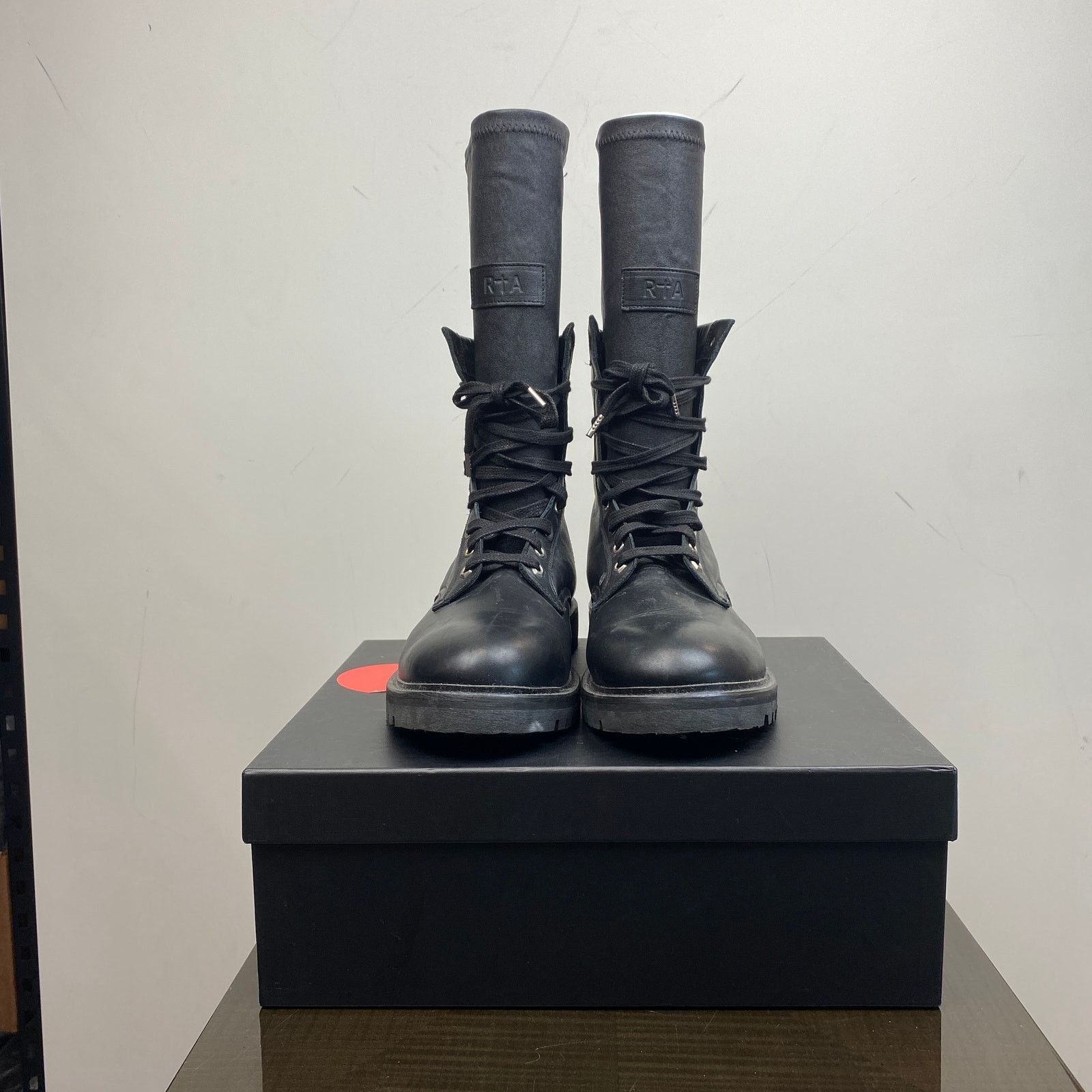 Rta $1090 RTA Calf Leather Hybrid Combat Boots Men's 12 Size US 12 / EU 45 - 2 Thumbnail