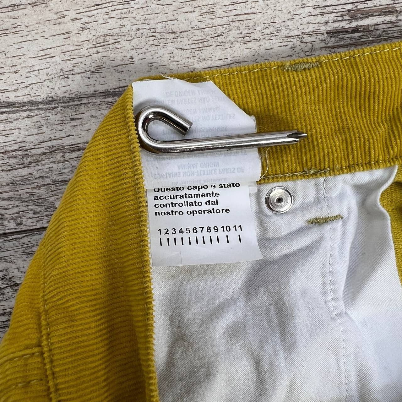 Salvatore Ferragamo Salvatore Ferragamo Сorduroy Yellow Pants Size US 32 / EU 48 - 12 Thumbnail