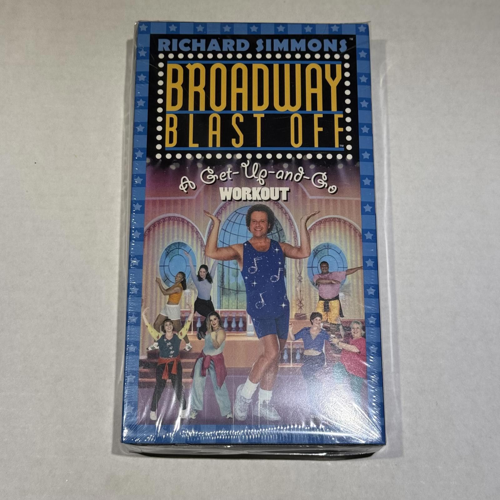 Designer Vtg Richard Simmons Broadway Blast Off Workout VHS SEALED Size ONE SIZE - 10 Thumbnail