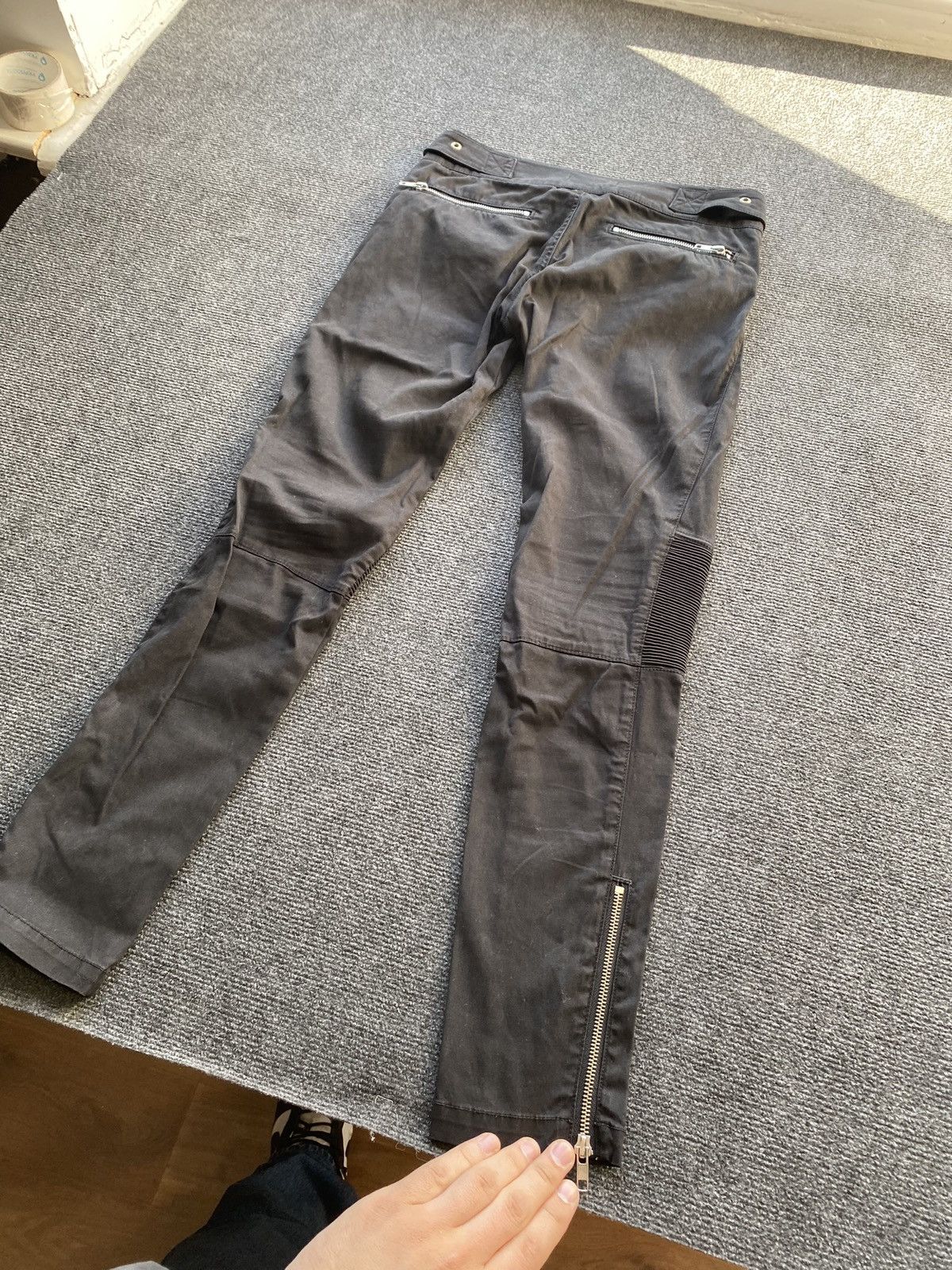 Diesel 🔥Opium Punk Diesel Moto Racing Gothic Pants Zip rare 27 Size 27" / US 4 / IT 40 - 13 Thumbnail