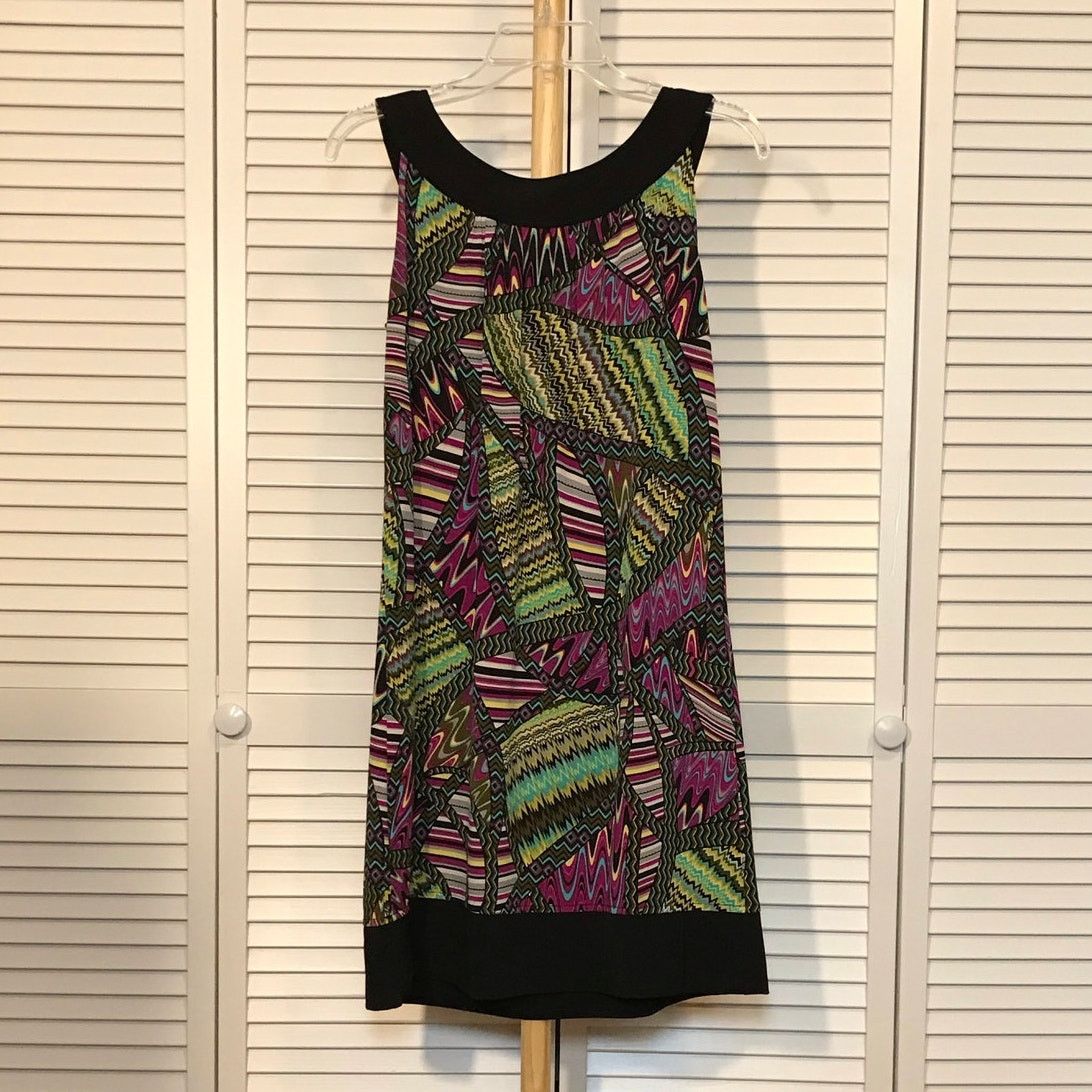 Other Ronni Nicole Abstract Scoop Neckline Sleeveless Dress 8 Size M / US 6-8 / IT 42-44 - 2 Thumbnail