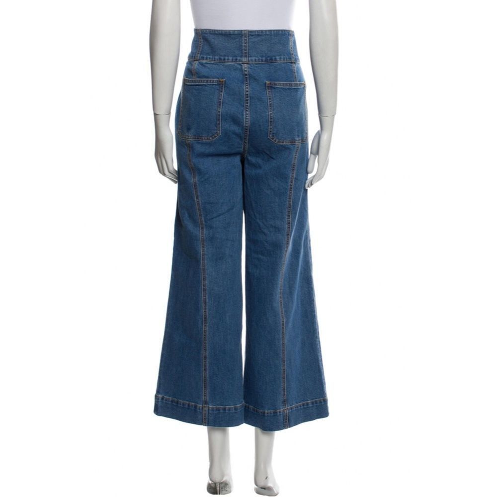 Kate Spade Kate Spade Denim Cropped Flare Jeans SZ L Size 34" / US 12 / IT 48 - 3 Thumbnail