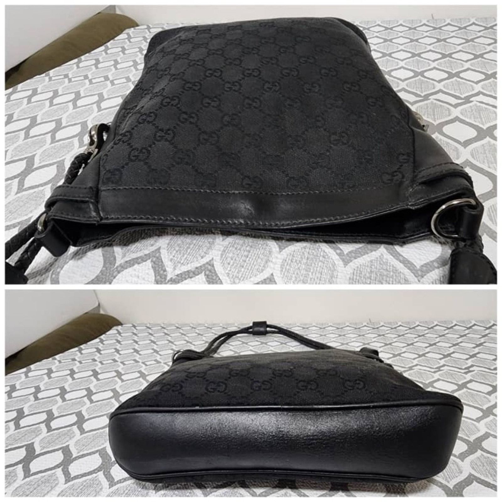 Gucci Authentic GUCCI GG Canvas Shoulder Bag Black Size ONE SIZE - 6 Thumbnail