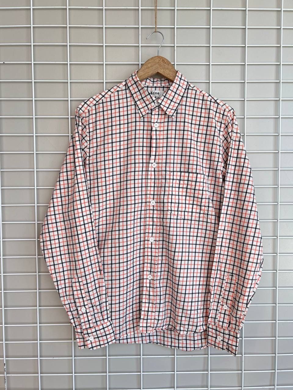 Acne Studios Acne Studios Oak Check Button Shirt Mens Size 46 or S/M Size US S / EU 44-46 / 1 - 1 Thumbnail