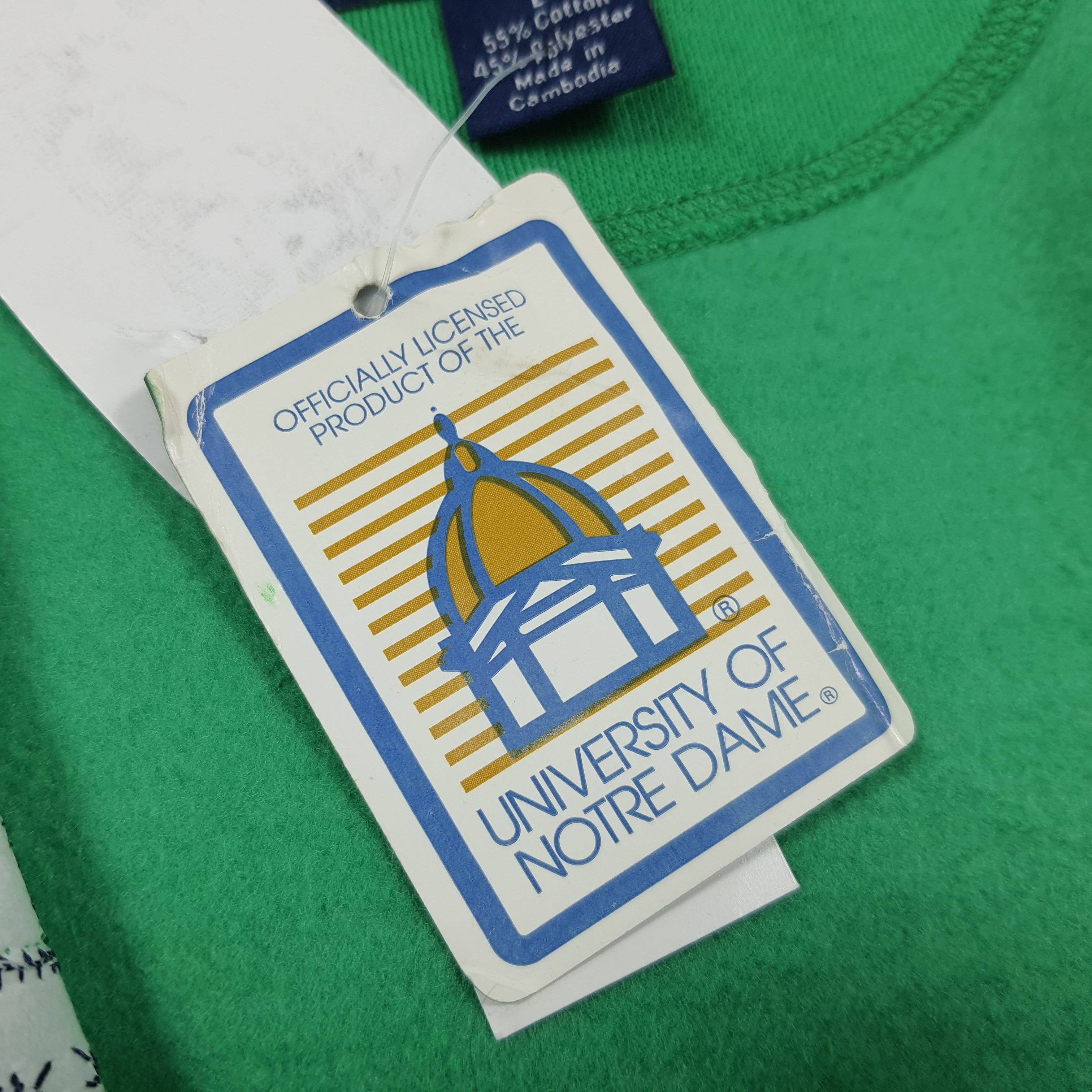 Jansport Vintage University of Notre Dame Hoodie Zip Up C287N28 Size US L / EU 52-54 / 3 - 10 Thumbnail