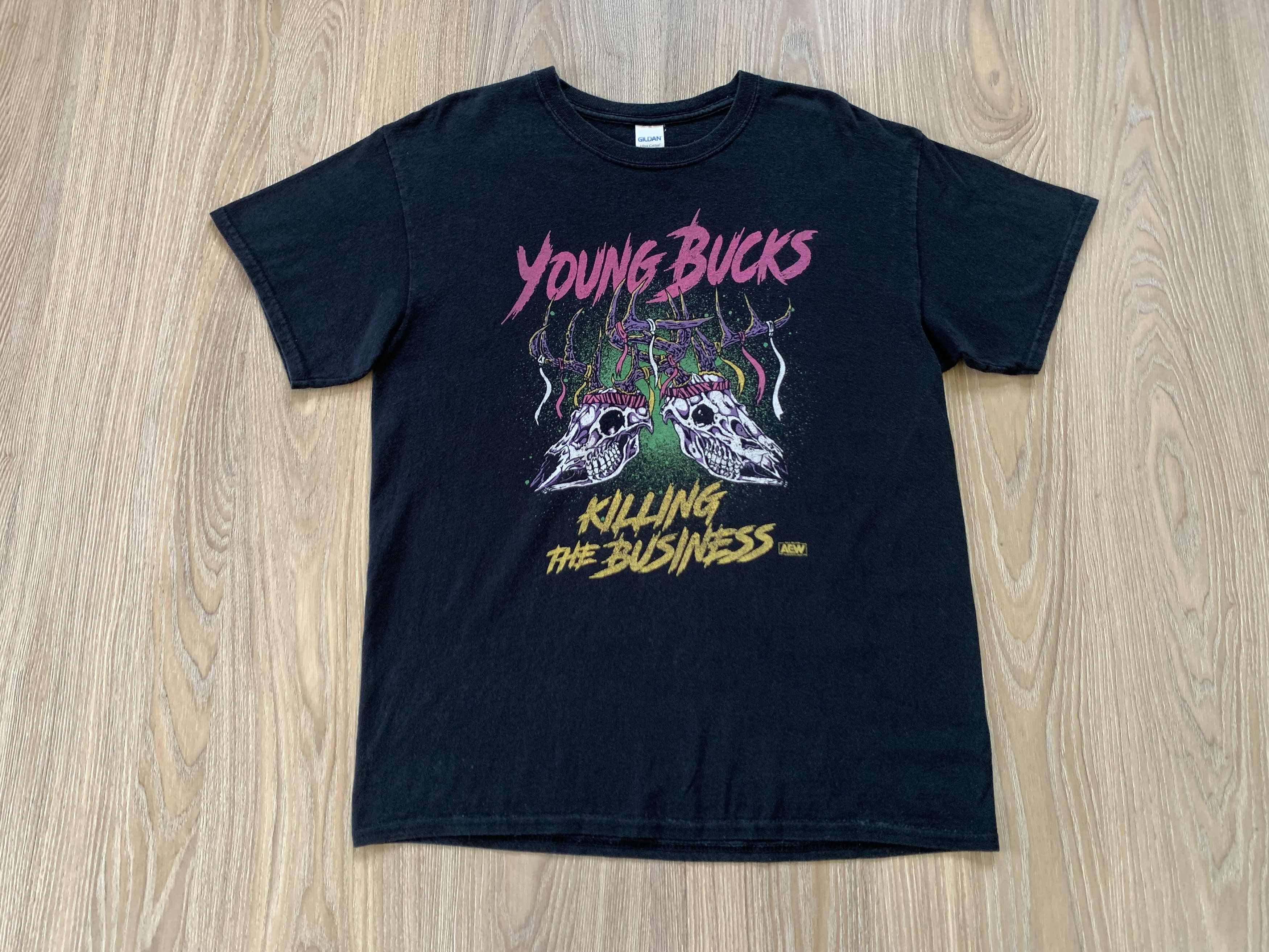 WWE Gildan Young Bucks Killing The Business Printed T-Shirt Size US L / EU 52-54 / 3 - 2 Thumbnail