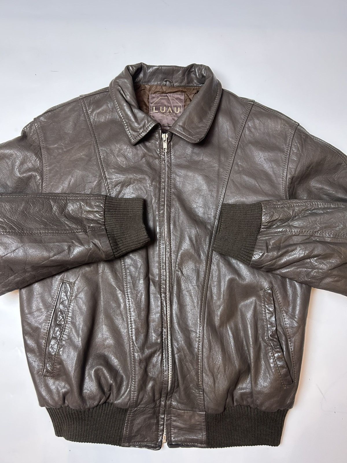 Designer × Japanese Brand LUAU ATSUKAWA SHUO LEATHER JACKET Size US L / EU 52-54 / 3 - 2 Thumbnail