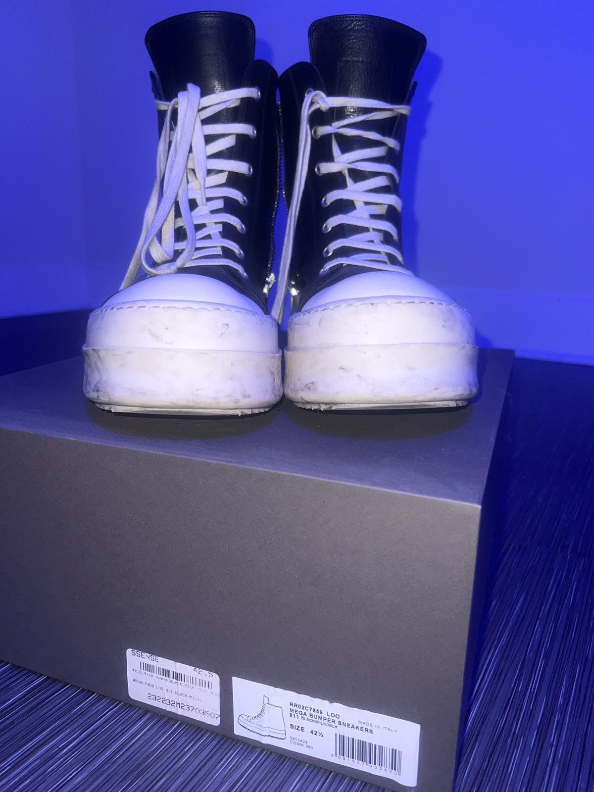rick owens メガバンパースニーカーズ　ラモーンズ Rick Owens スニーカー メガバンパー ラモーンズ リックオウエンス