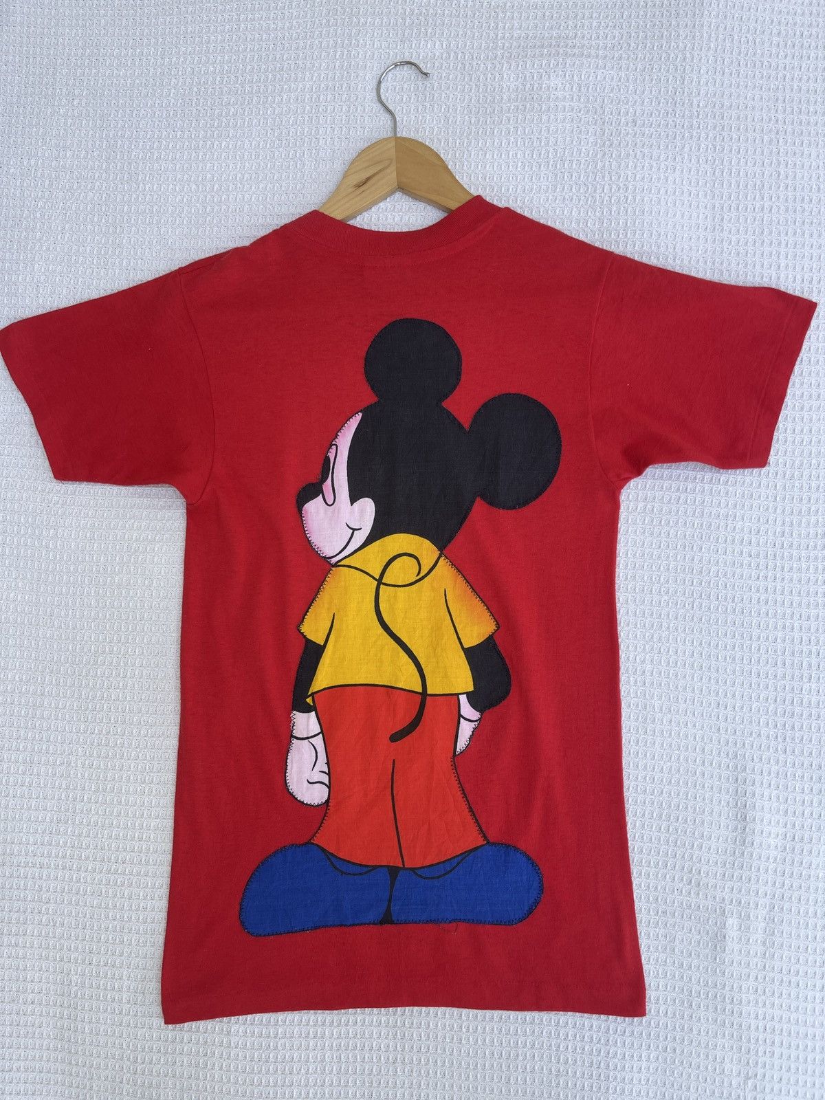 Disney × Mickey Mouse × Vintage Last Drop🔥Vtg 70s Mickey Mouse Back To The Future Movie Tee Size US S / EU 44-46 / 1 - 11 Thumbnail