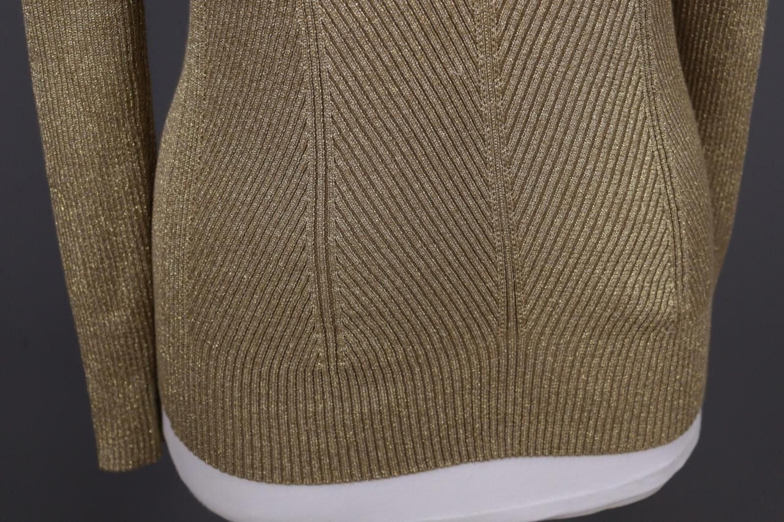 Lauren Ralph Lauren Lauren Ralph Lauren Brown Ribbed V-Neck Knit Sweater Size S Size S / US 4 / IT 40 - 5 Thumbnail
