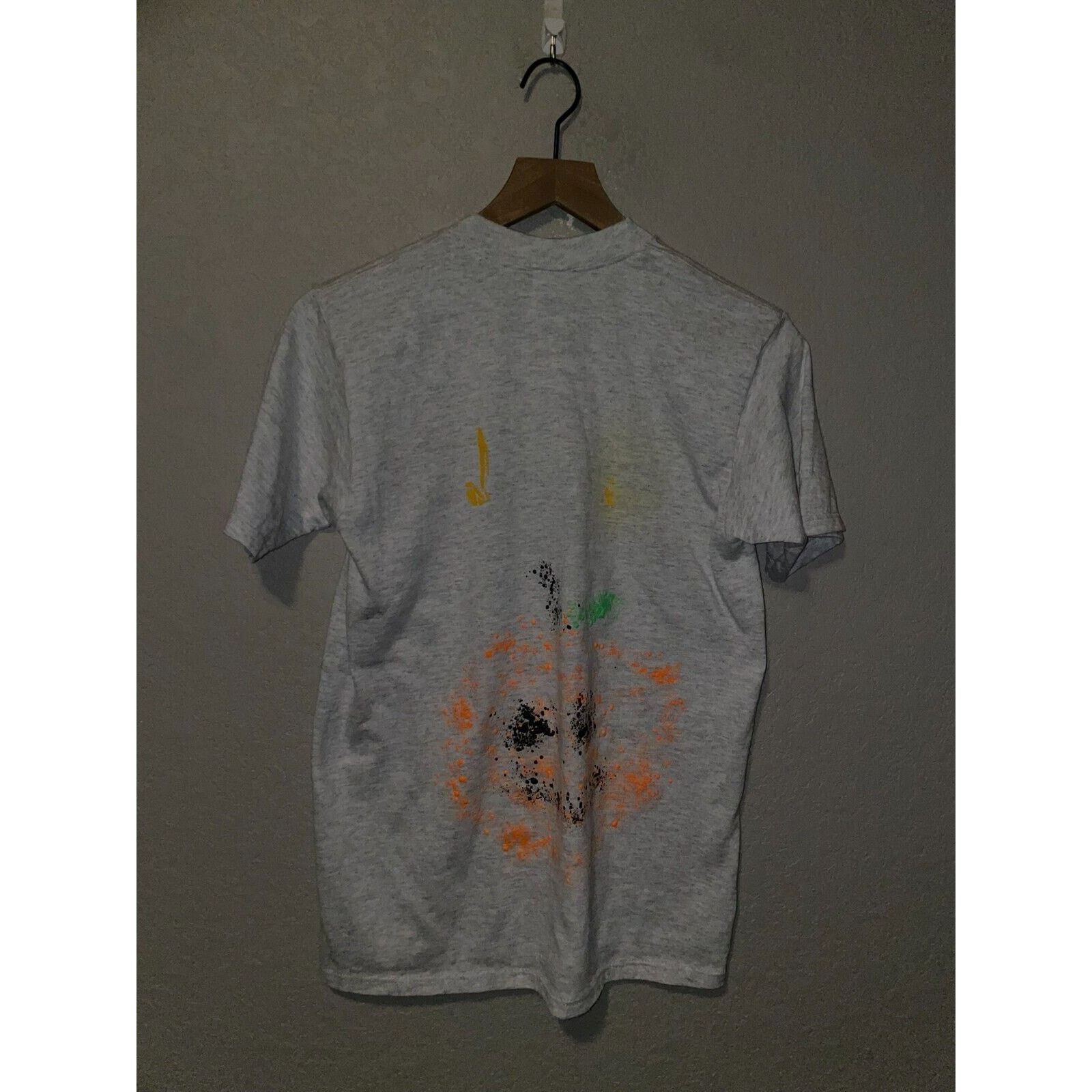 Jerzees Vintage Test Print Halloween Shirt Pumpkin Jack-o-lantern M Size US M / EU 48-50 / 2 - 5 Thumbnail