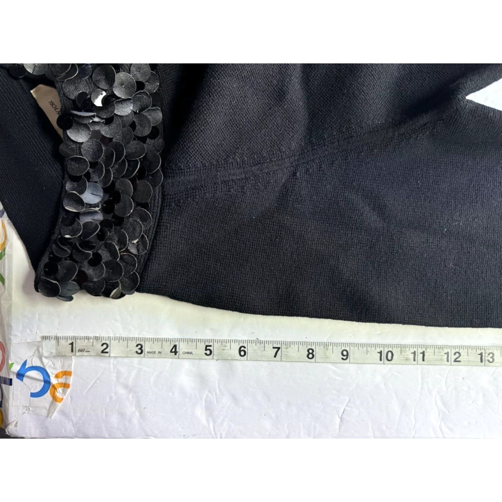 Jones New York Jones New York Collction Evening Black Cardigan Sweater Women's Size Medium Cape Striped Blend Black Basic Jacket Womens M Size M / US 6-8 / IT 42-44 - 7 Thumbnail