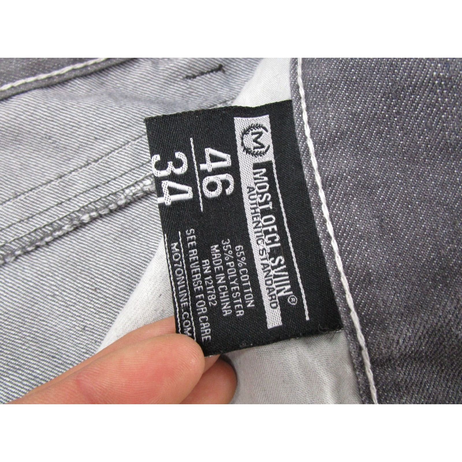 Vintage Most Ofcl Seven Jeans Men Modern Straight Black 46x34 Baggy 5-Pocket Denim Zip Button Read Size US 30 / EU 46 - 7 Thumbnail