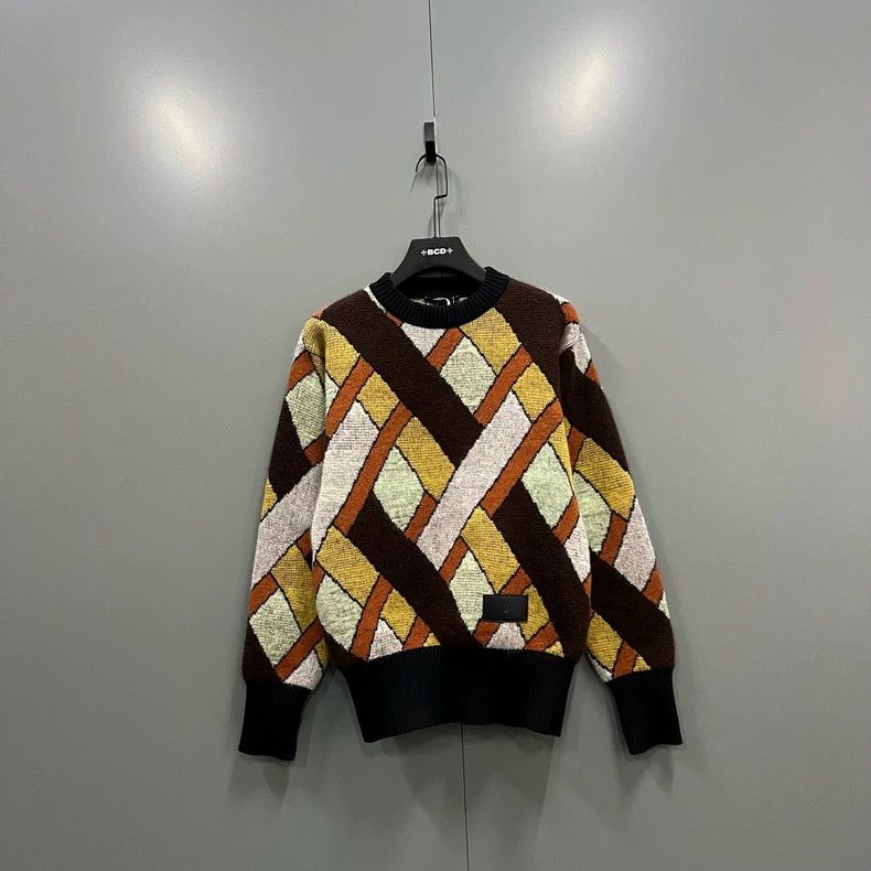 Louis Vuitton Louis Vuitton Color-block jacquard crewneck sweater 2503-Ne Size US S / EU 44-46 / 1 - 1 Thumbnail
