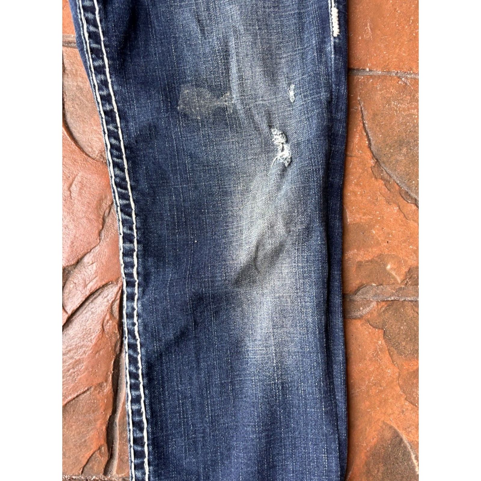 True Religion Vintage True Religion Billy Super T Jeans Womens 29 Distressed 5-Pocket Denim Blue USA Jeans Size 29" - 7 Thumbnail