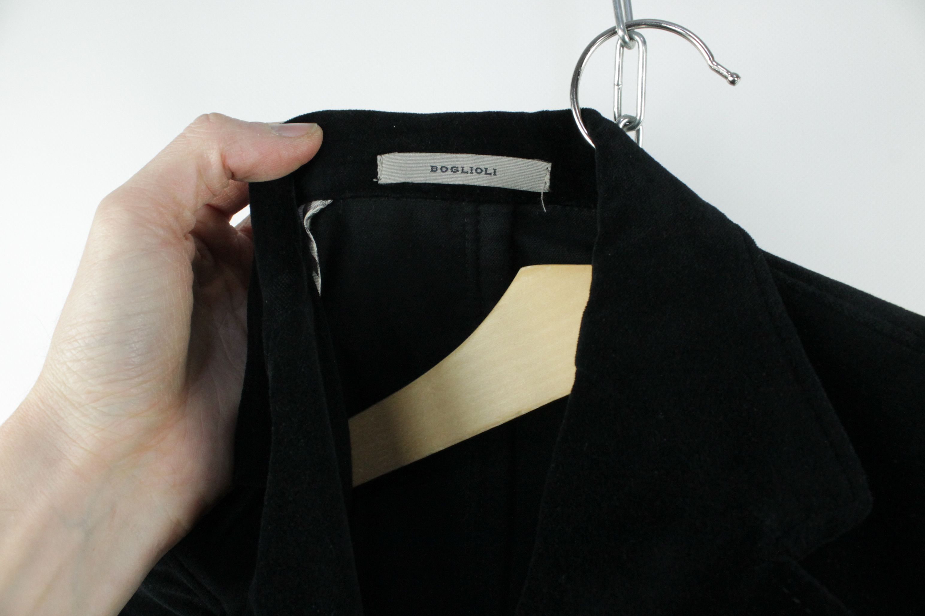 Boglioli Boglioli Women's Black Velvet Sport Coat Blazer Jacket Size M / US 6-8 / IT 42-44 - 7 Thumbnail
