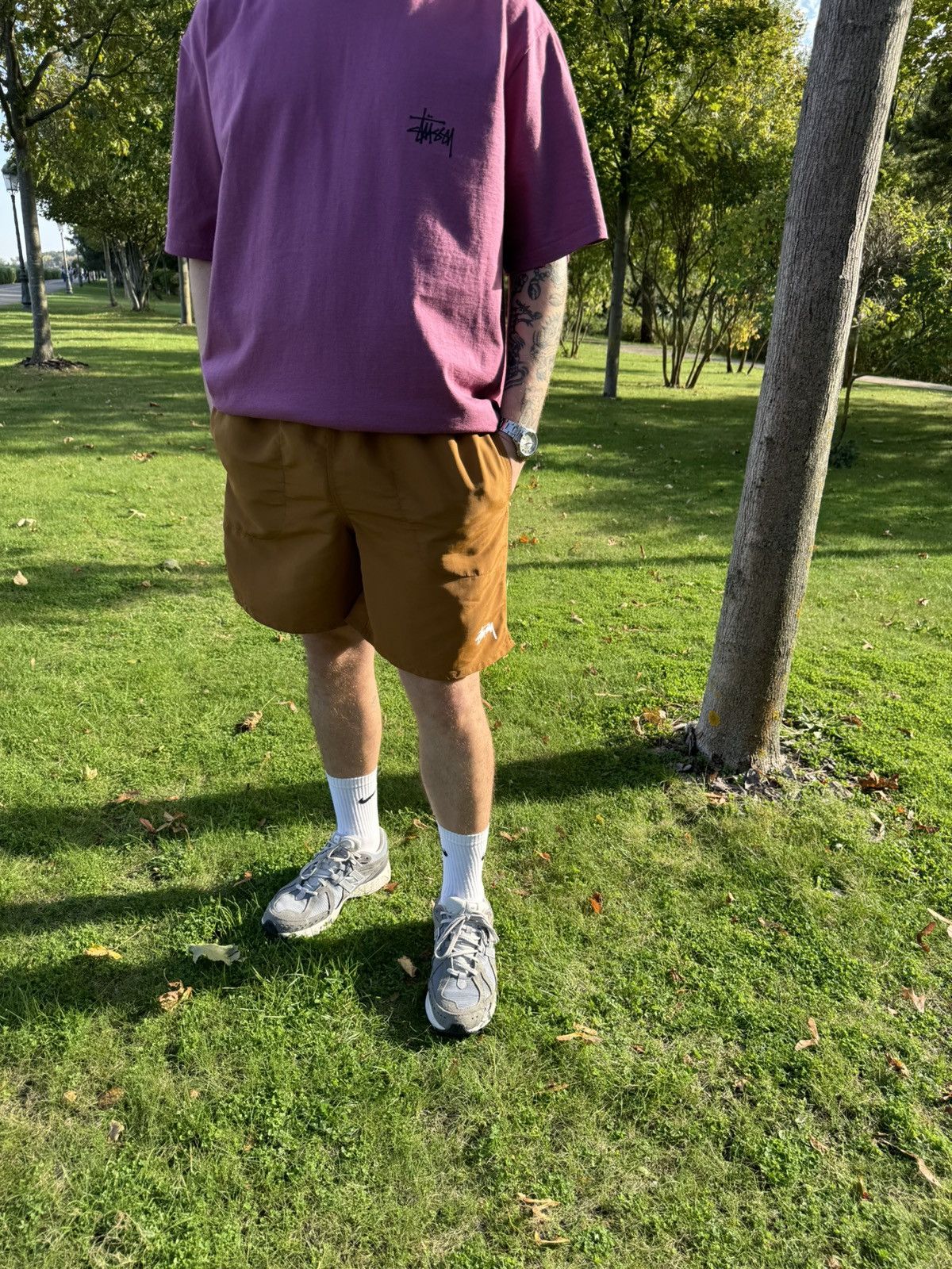 Designer × Hypebeast × Stussy Stussy Basic Berry T-shirt Size US XL / EU 56 / 4 - 2 Thumbnail