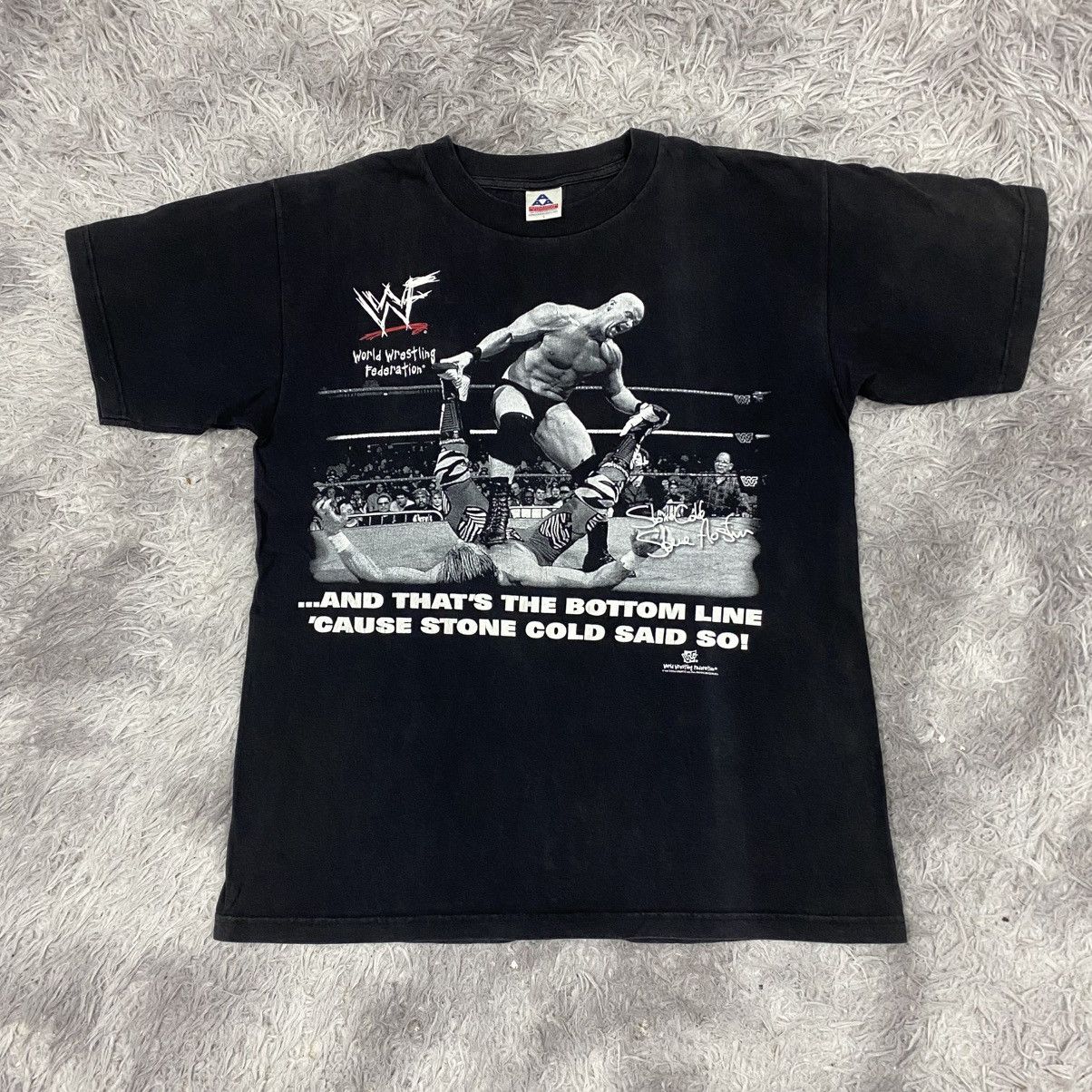 Alstyle × Vintage × WWF Vintage 90's wwf wrestling stone cold steve austin Size US L / EU 52-54 / 3 - 1 Thumbnail