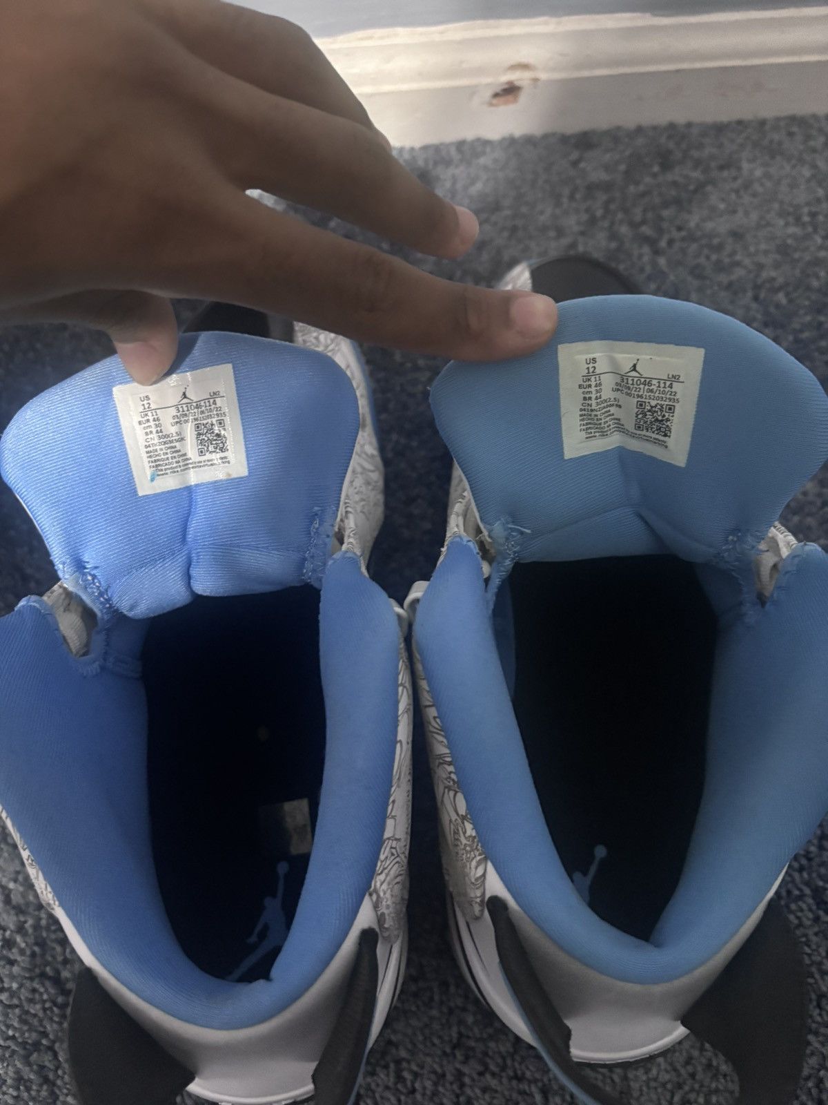 Nike Jordan Dub Zeros Size US 12 / EU 45 - 5 Thumbnail