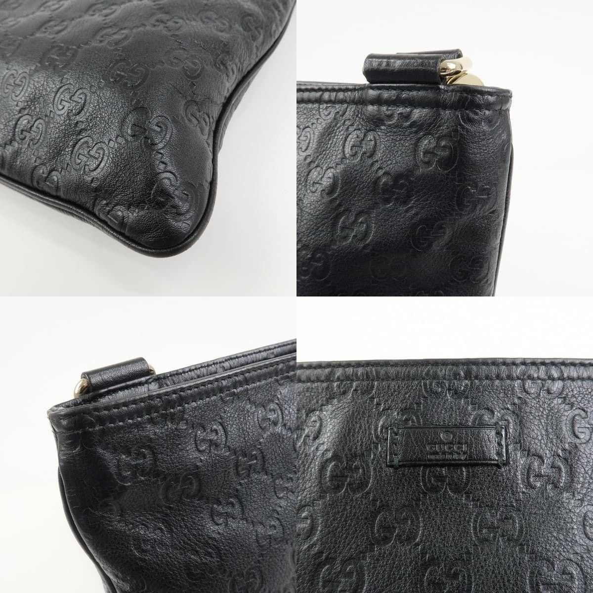 Gucci Gucci Guccissima Leather Crossbody Bag Black Size ONE SIZE - 6 Thumbnail