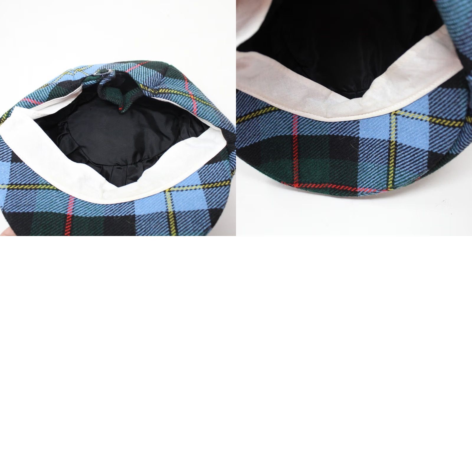 Vintage VTG Royal Troon 1989 British Open Hat Plaid Newsboy Cap Wool/Cotton Blue Green Red Yellow Men Adjustable One Size Crew/Newsboy Cap Men Size ONE SIZE - 8 Thumbnail