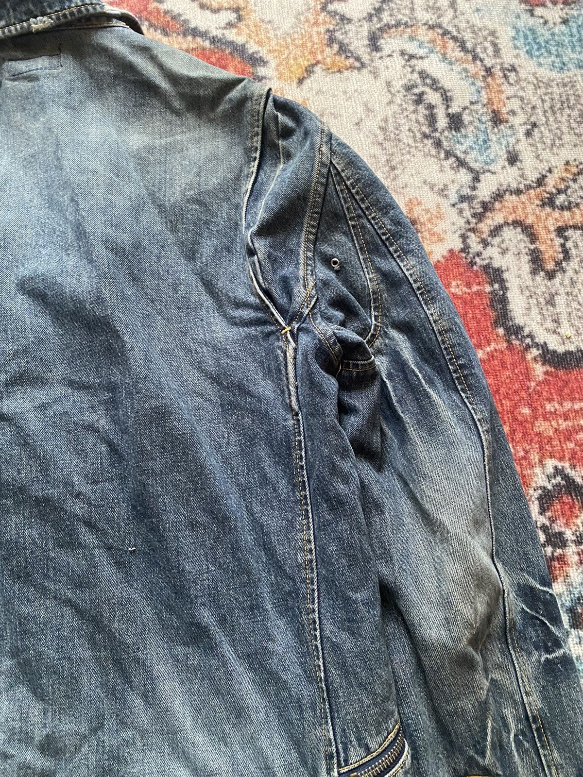 Beams Plus × Japanese Brand disstressed denim jacket Size US L / EU 52-54 / 3 - 11 Thumbnail