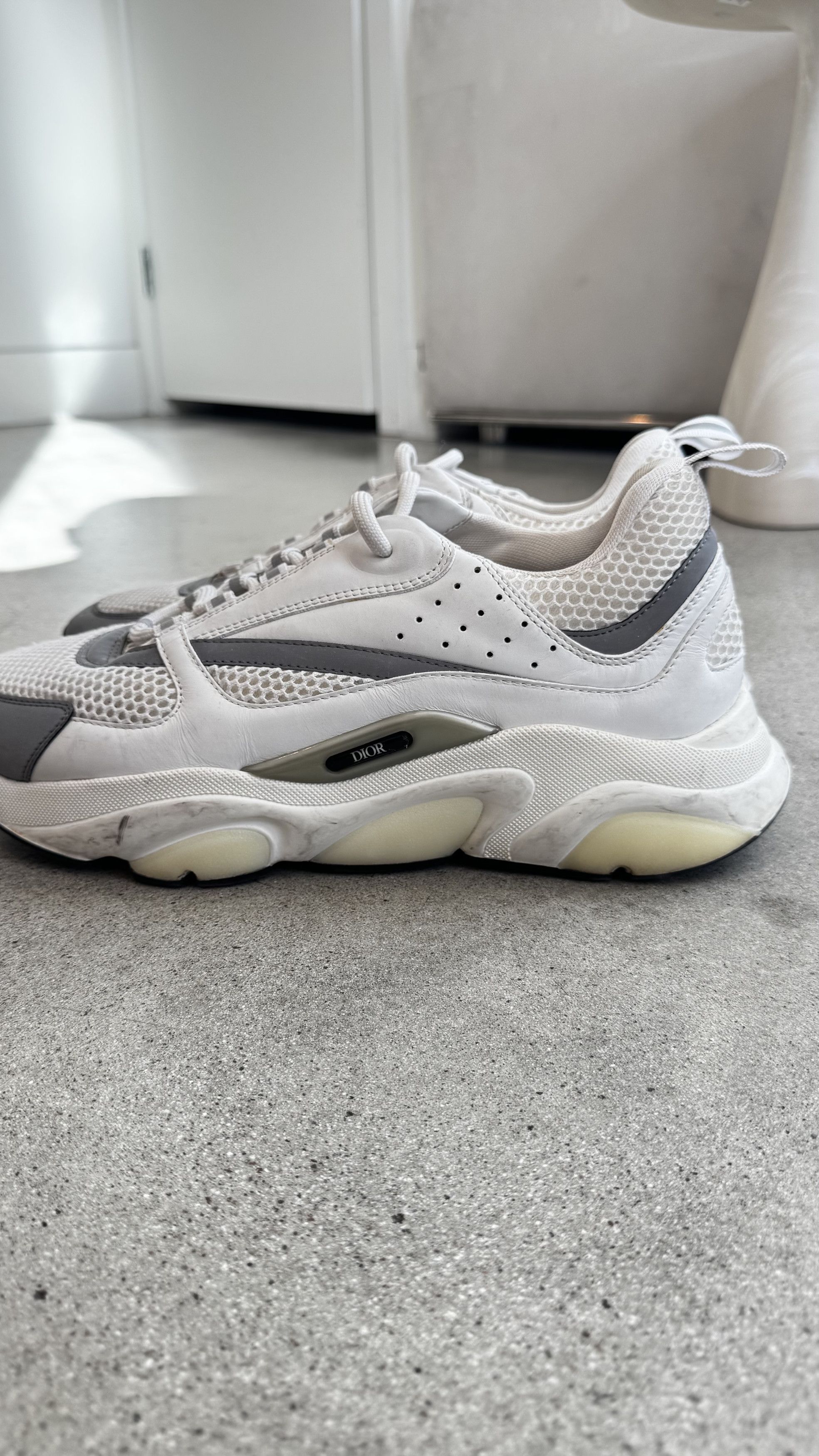 Dior Dior B22 Chunky Sneakers White Grey Size 45 Authentic Size US 12 / EU 45 - 7 Thumbnail